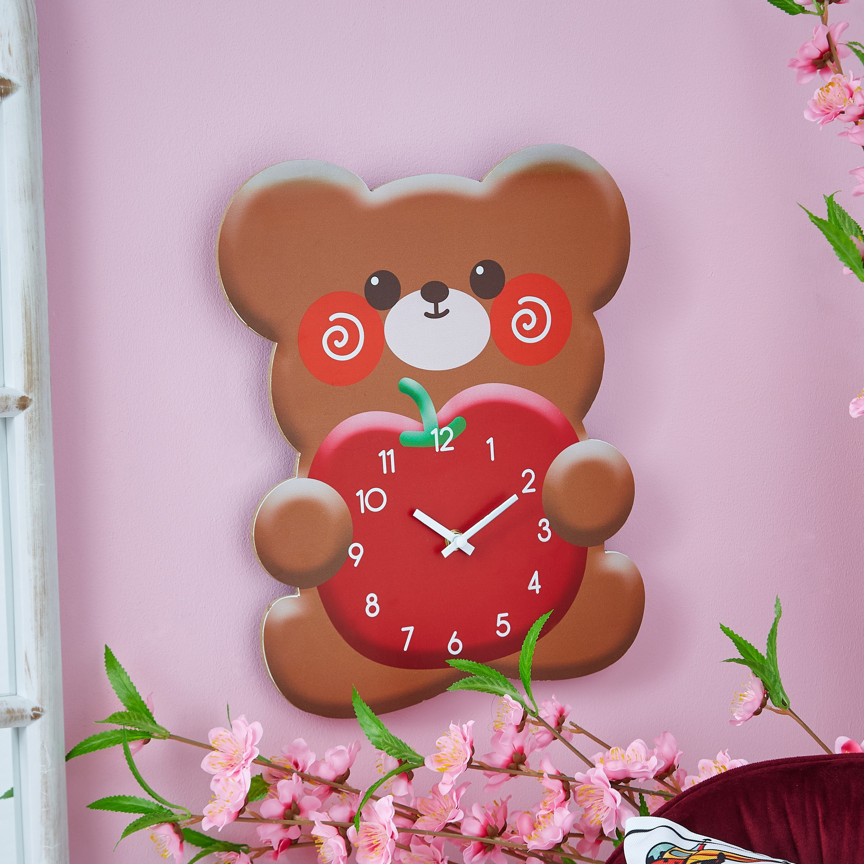 ساعة إم دي إف على شكل دب تيدي من إيبوك - 30×36 سم-hbxhomeware-hbxkidsandyouth-image-1