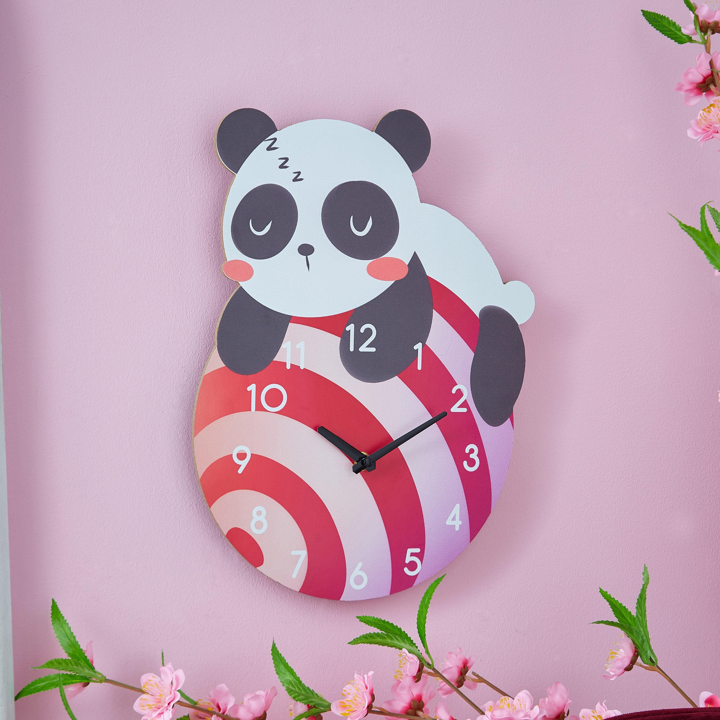 Epoch Panda Shaped MDF Clock - 27x36 cm-hbxhomeware-hbxkidsandyouth-image-1