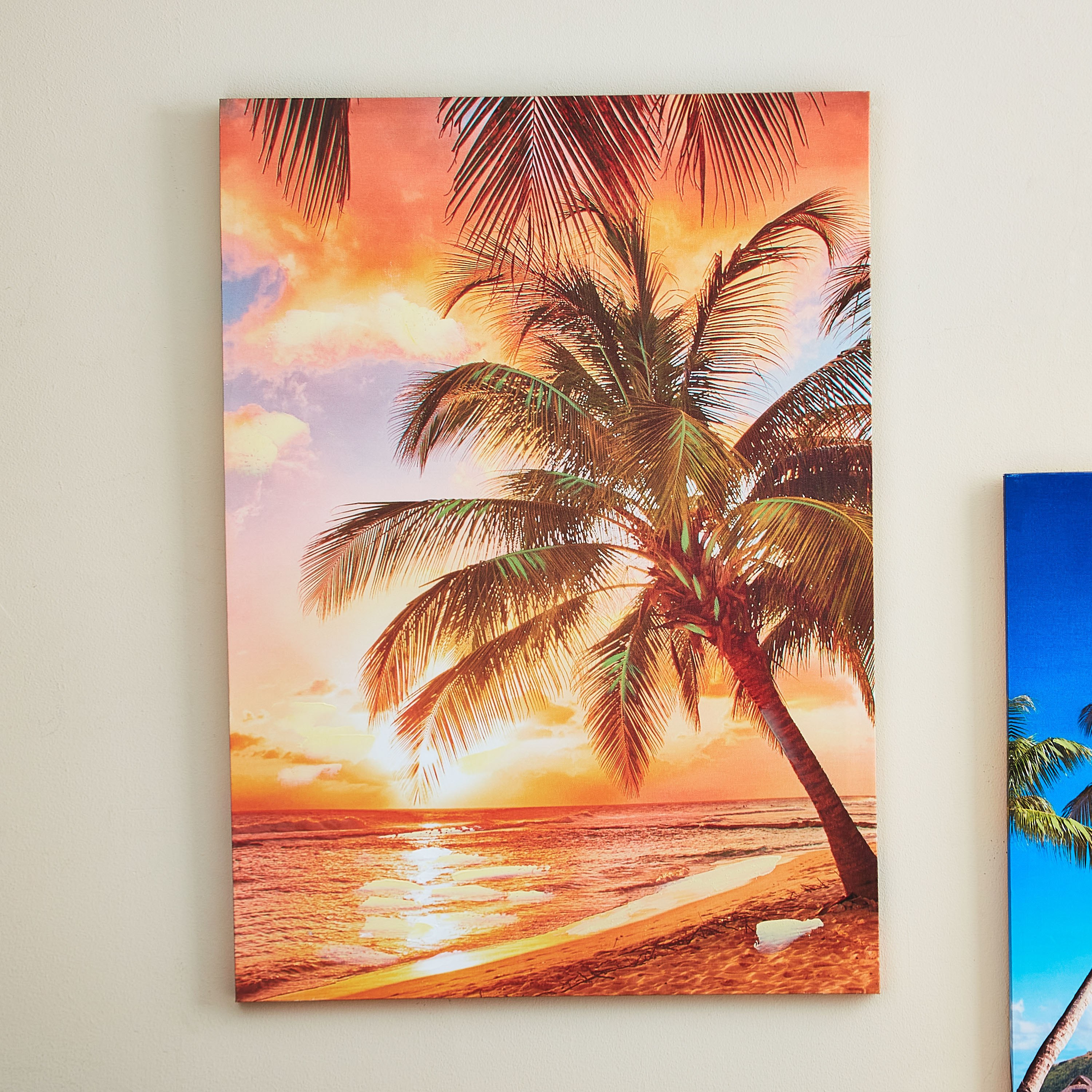Jade Printed and Handpainted Sunset Canvas Framed Picture - 60x3x40 cm-hbxhomeware-hbxdecorandfurnishings-image-1