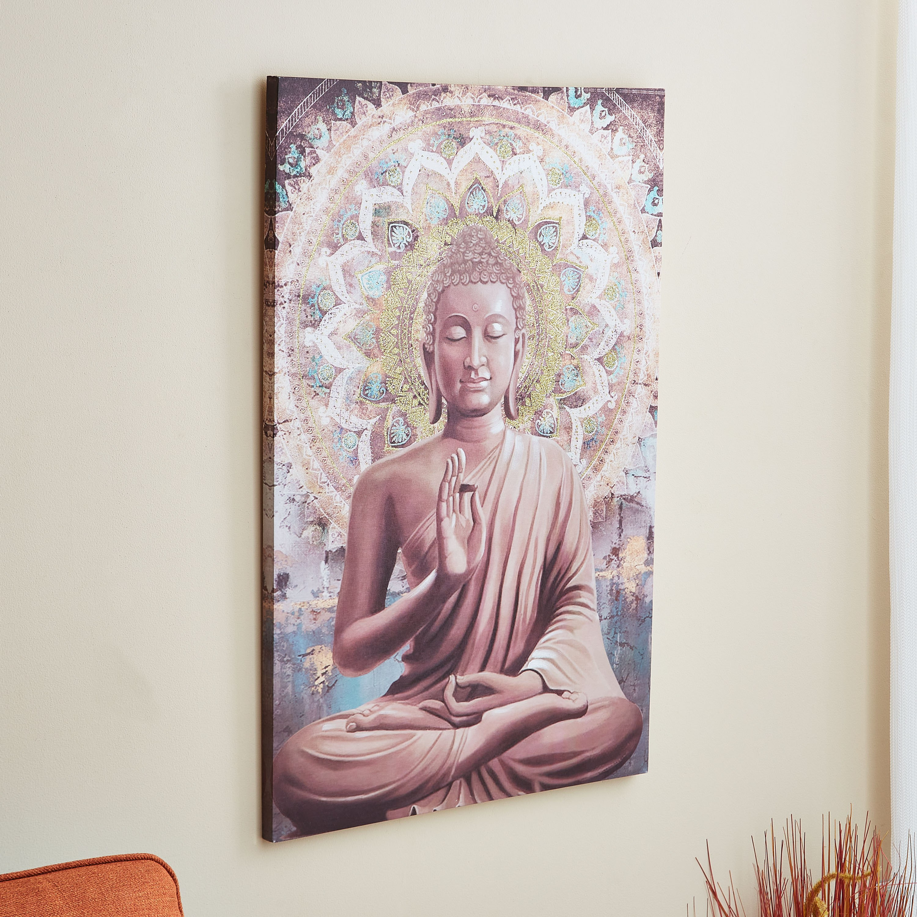 Jade Printed and Painted Buddha Canvas Framed Picture - 90x3x60 cm-hbxhomeware-hbxdecorandfurnishings-image-2