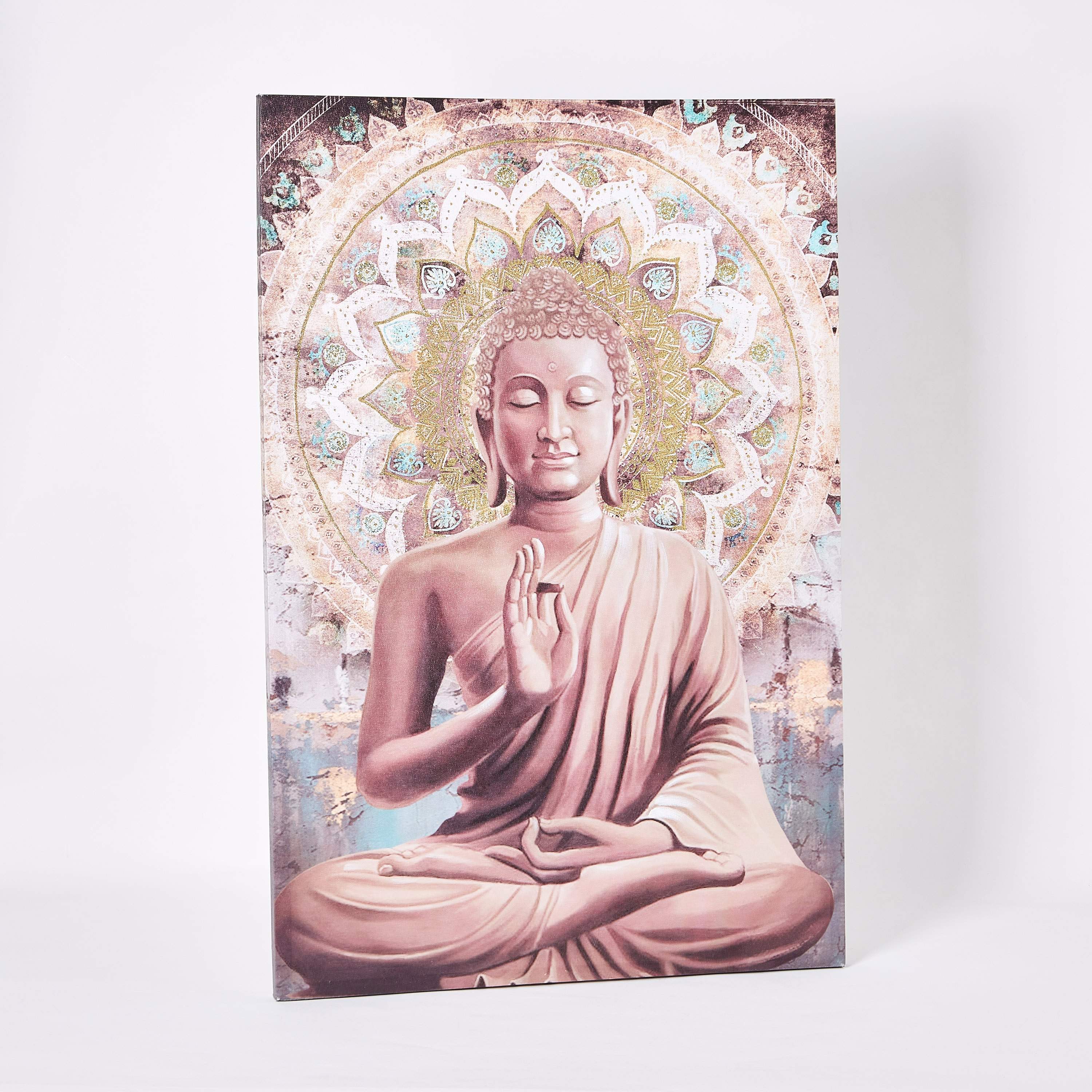 Jade Printed and Painted Buddha Canvas Framed Picture - 90x3x60 cm-hbxhomeware-hbxdecorandfurnishings-image-5
