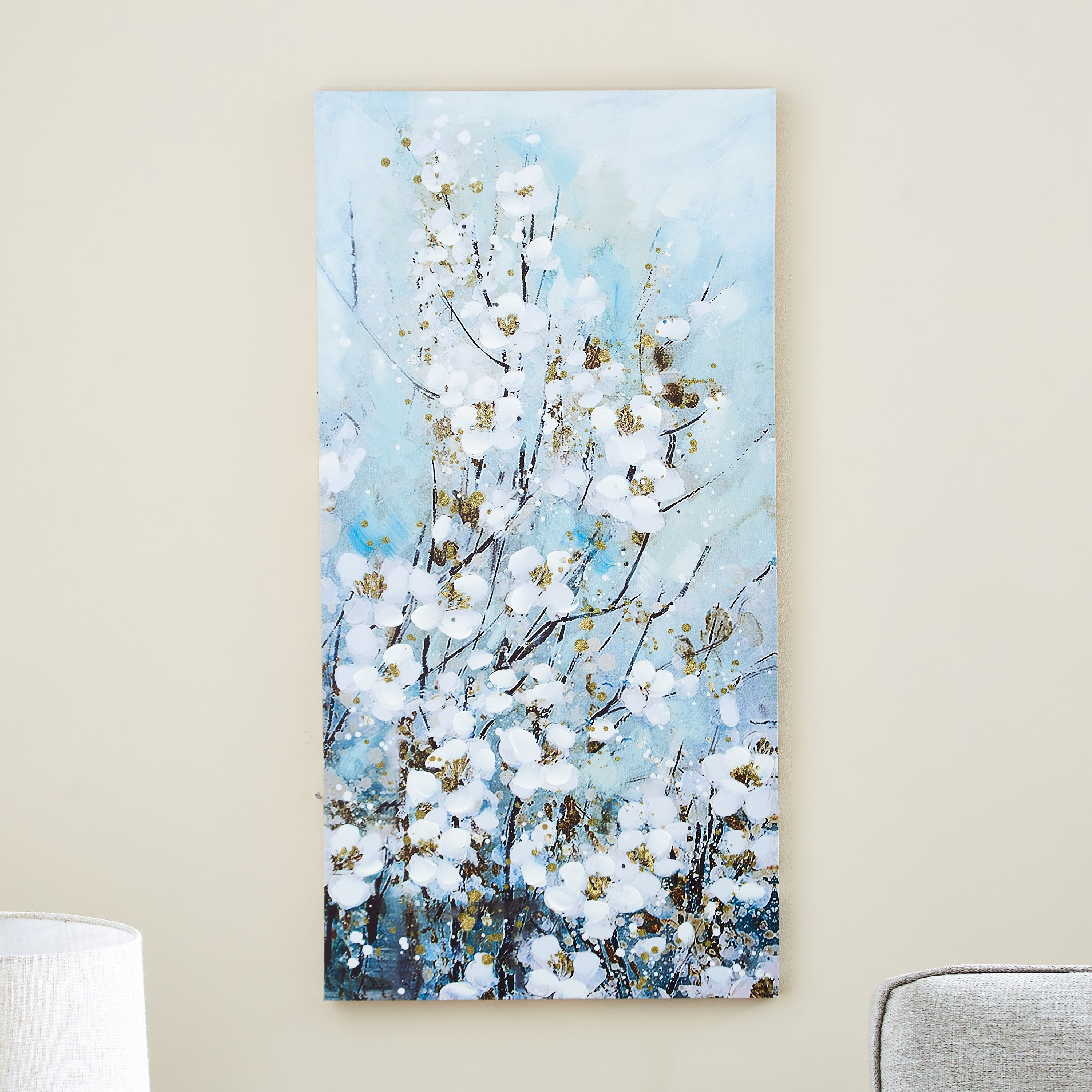 لوحة كانفاس مؤطرة بطبعات ورسومات أزهار من جايد - 100x3x50 سم-hbxhomeware-hbxdecorandfurnishings-image-1