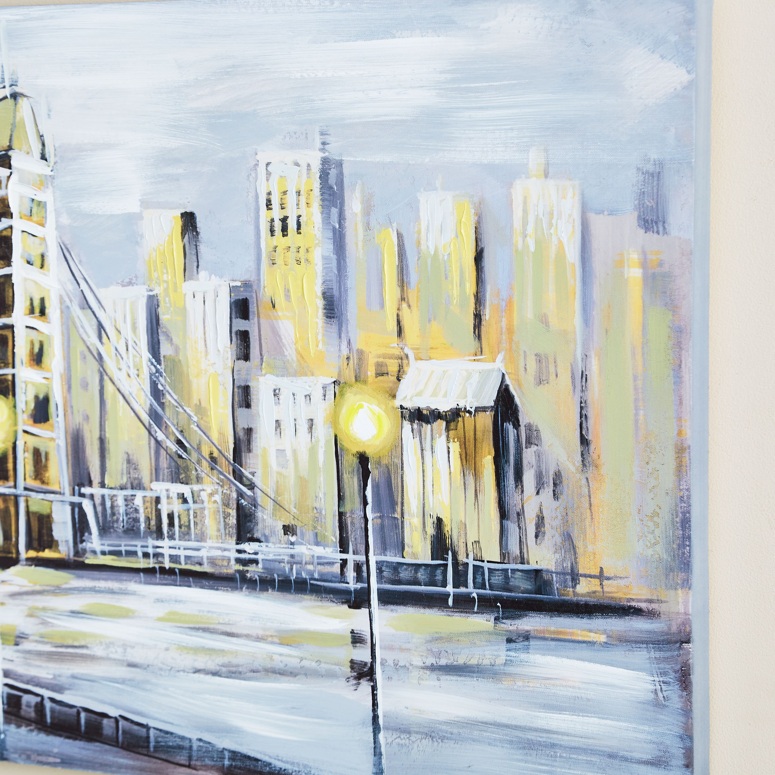 لوحة كانفاس مؤطرة مرسومة يدويًا بطبعات جسر لندن من جايد - 120x3x60 سم-PROMO_HB_AE_B1G1_250925-image-3
