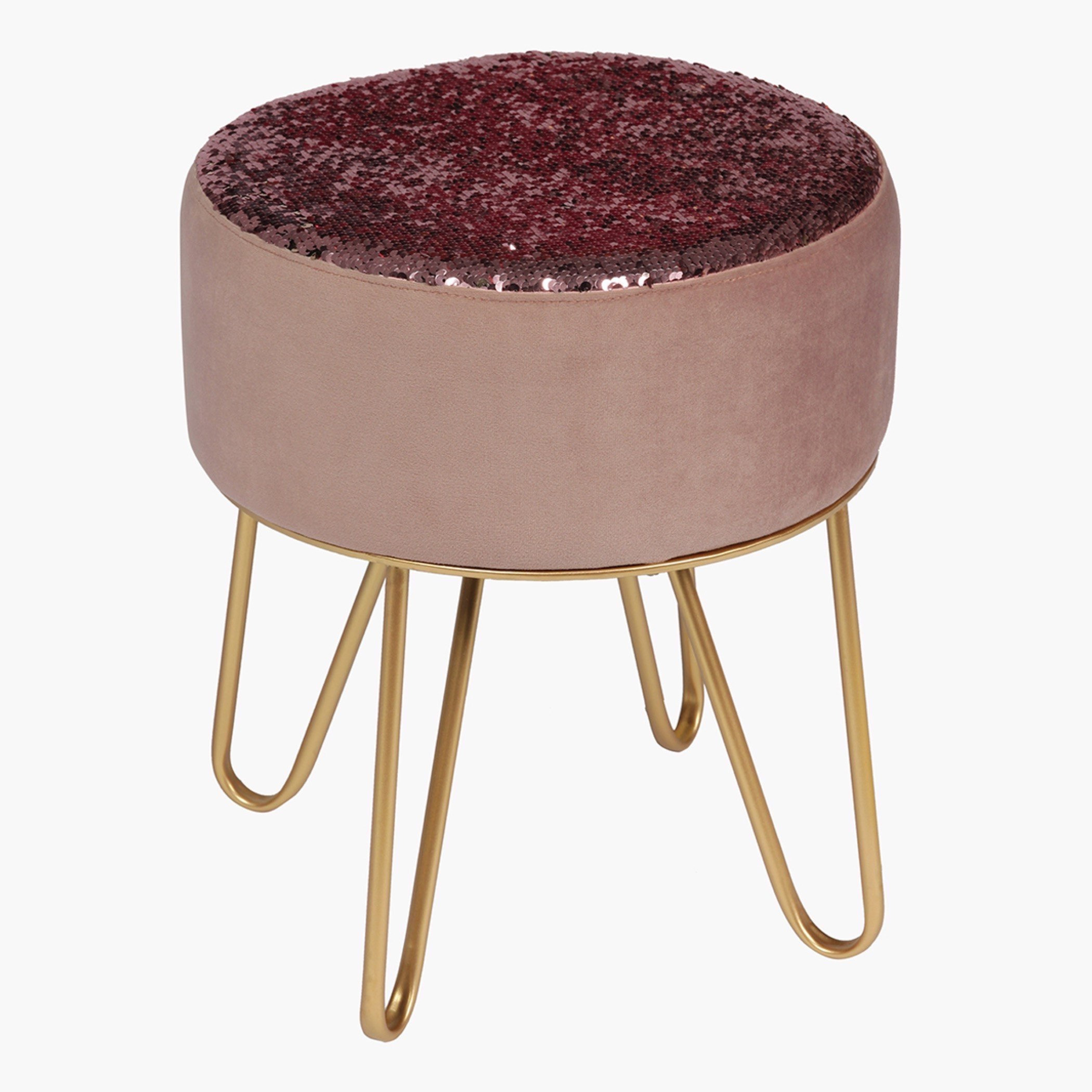Gatsby Velvet Stool-hbxlivingroom-sofasandarmchairs-ottomansandfootstools-image-2