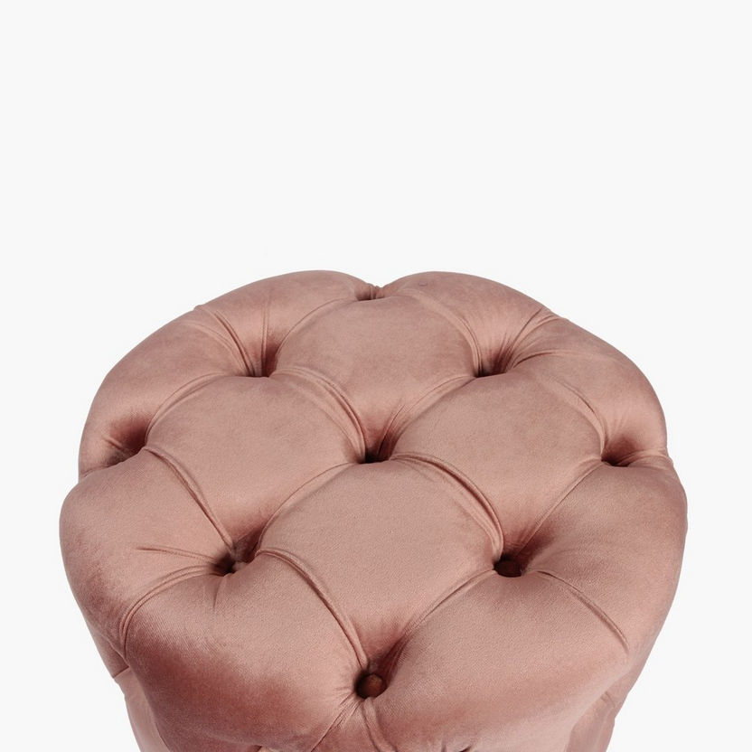 Giove Small Velvet Ottoman-Ottomans and Footstools-image-3