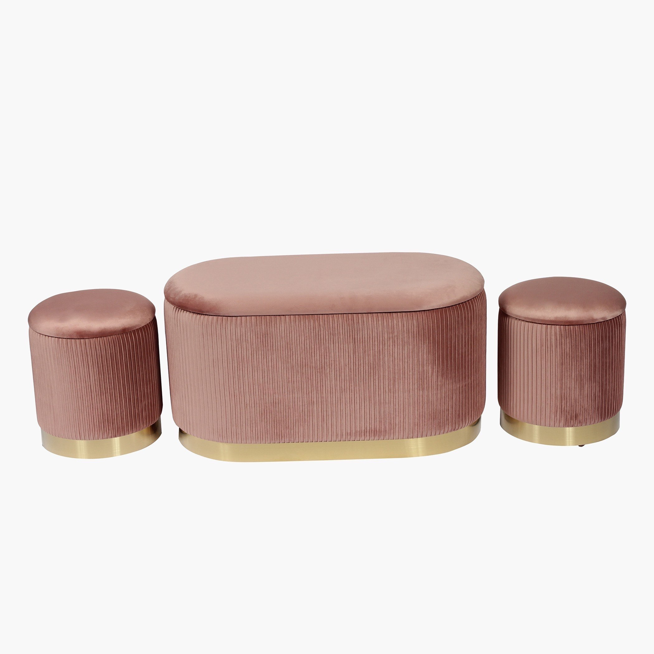 طقم مسند قدم مخملي 3 قطع بوحدة تخزين من إيفلين-hbxlivingroom-sofasandarmchairs-ottomansandfootstools-image-7