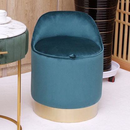 Aria Velvet Swivel Vanity Chair with Storage