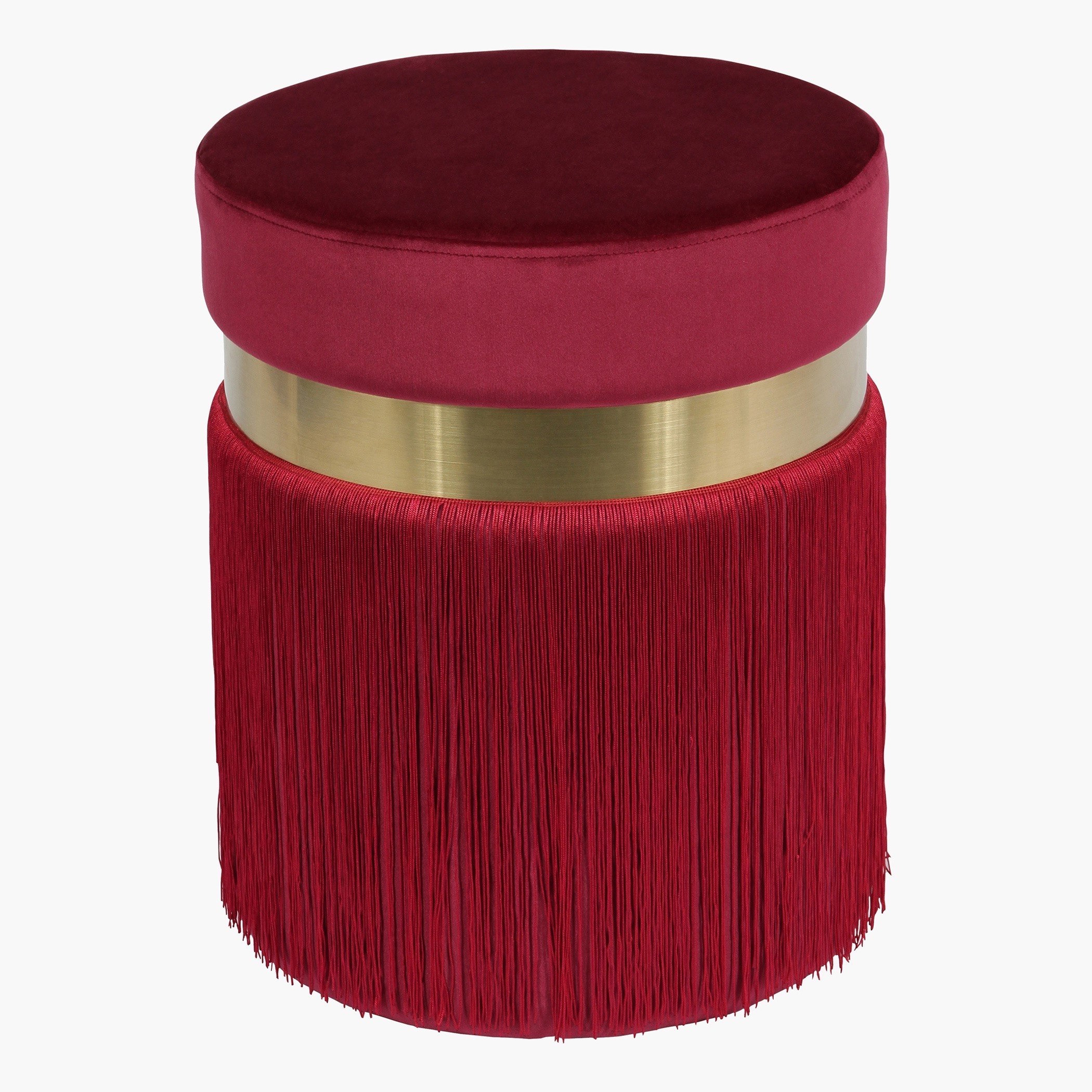 Ives Velvet Ottoman with Tassels-hbxlivingroom-sofasandarmchairs-ottomansandfootstools-image-2