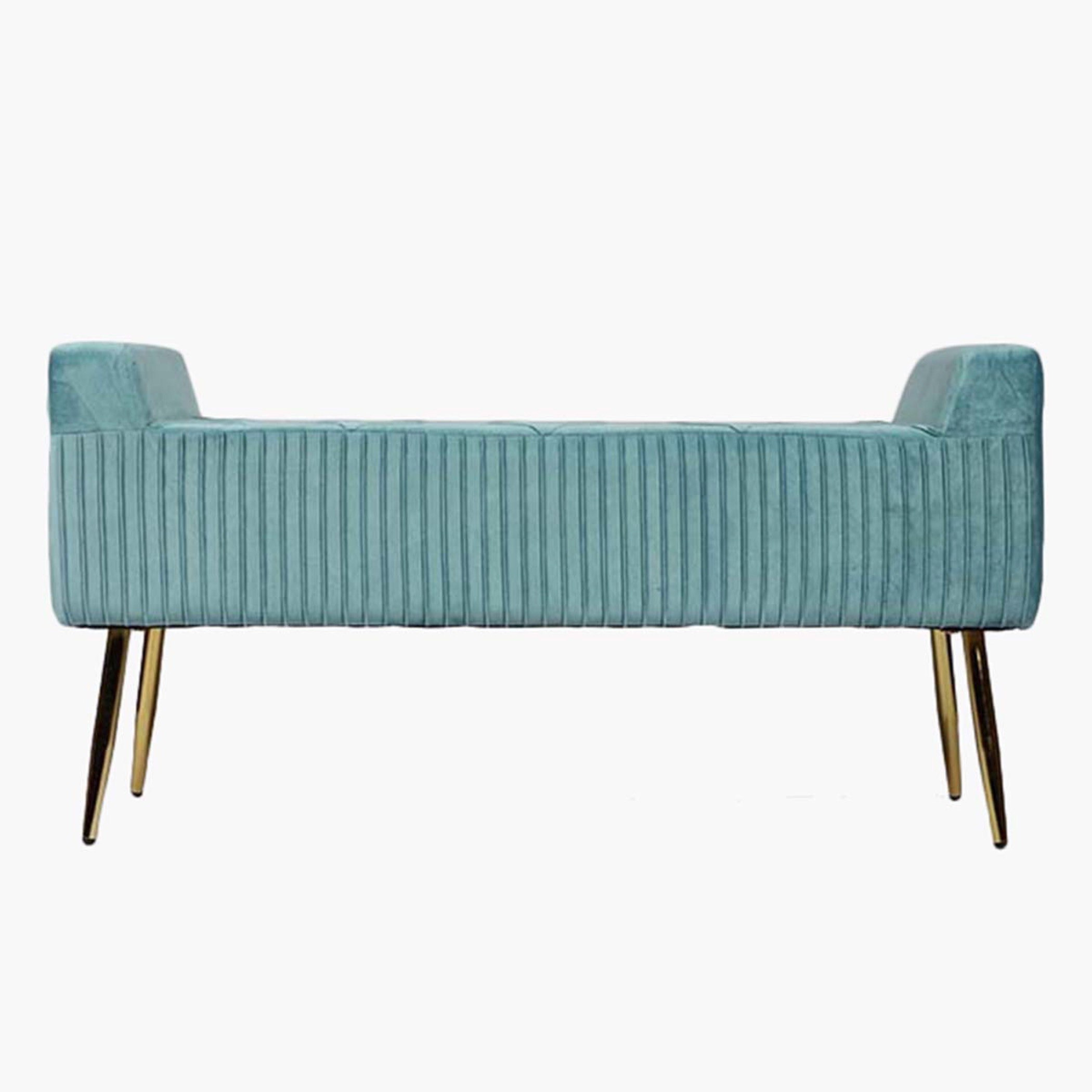 Adeline Velvet Bench-hbxfurniture-sofasandarmchairs-benches-image-2