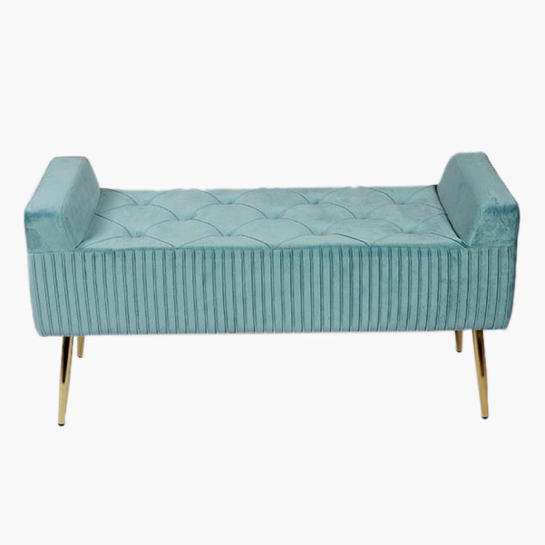 Adeline Velvet Bench-hbxfurniture-sofasandarmchairs-benches-image-3