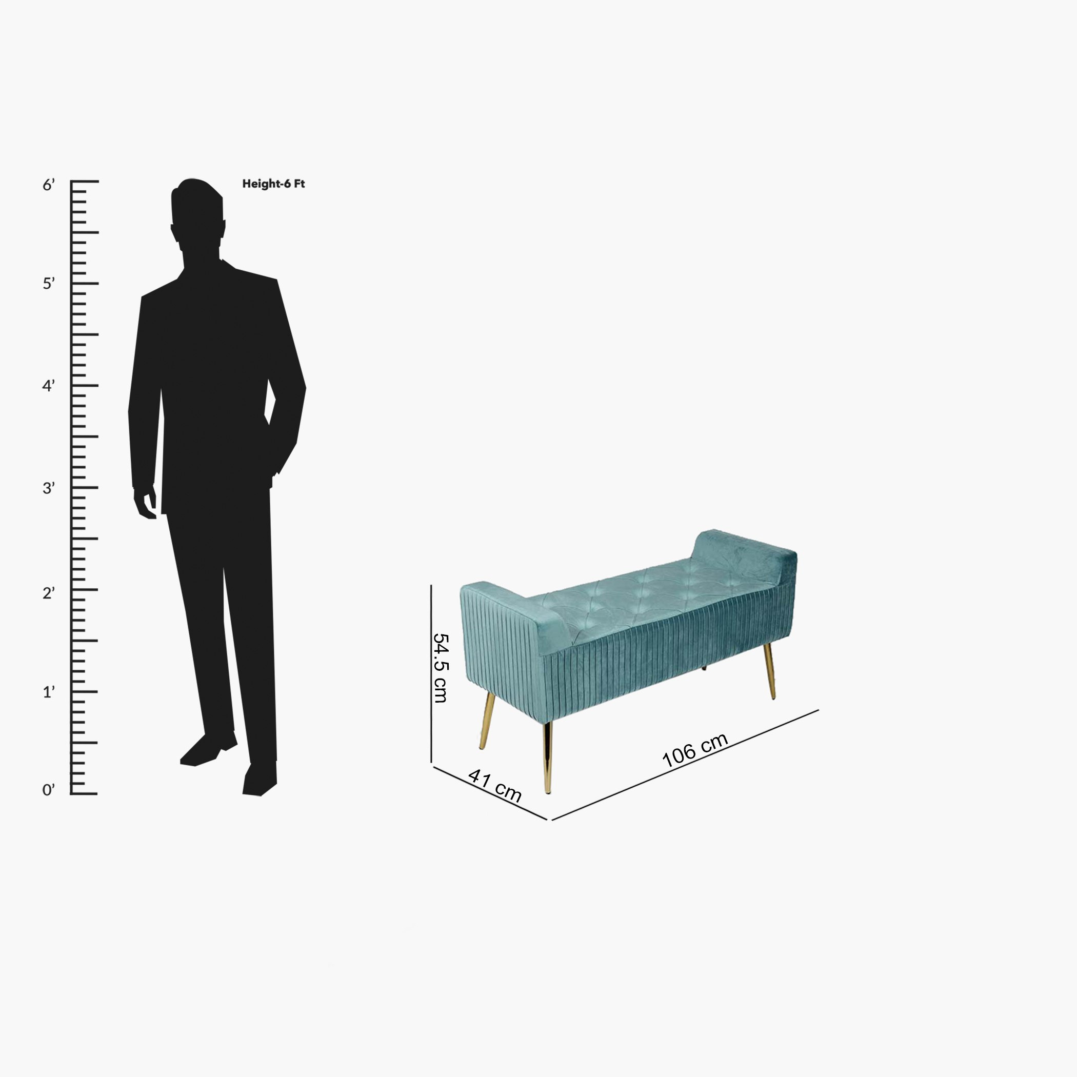 Adeline Velvet Bench-hbxfurniture-sofasandarmchairs-benches-image-9