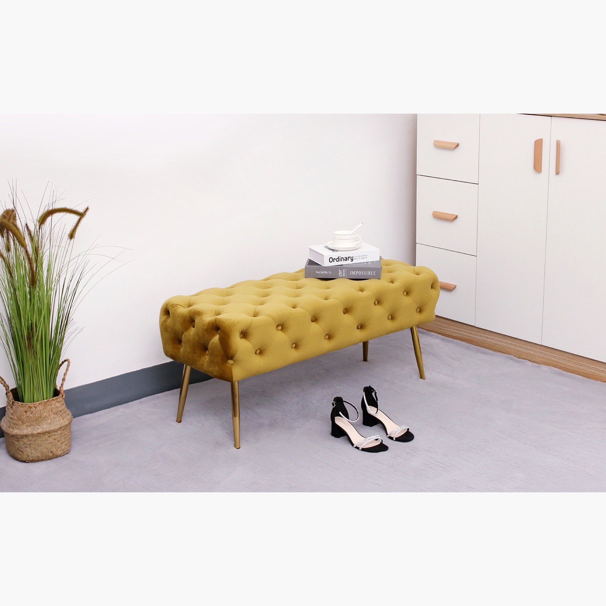 مقعد بنش مخملي من جوفي-hbxfurniture-sofasandarmchairs-benches-image-2