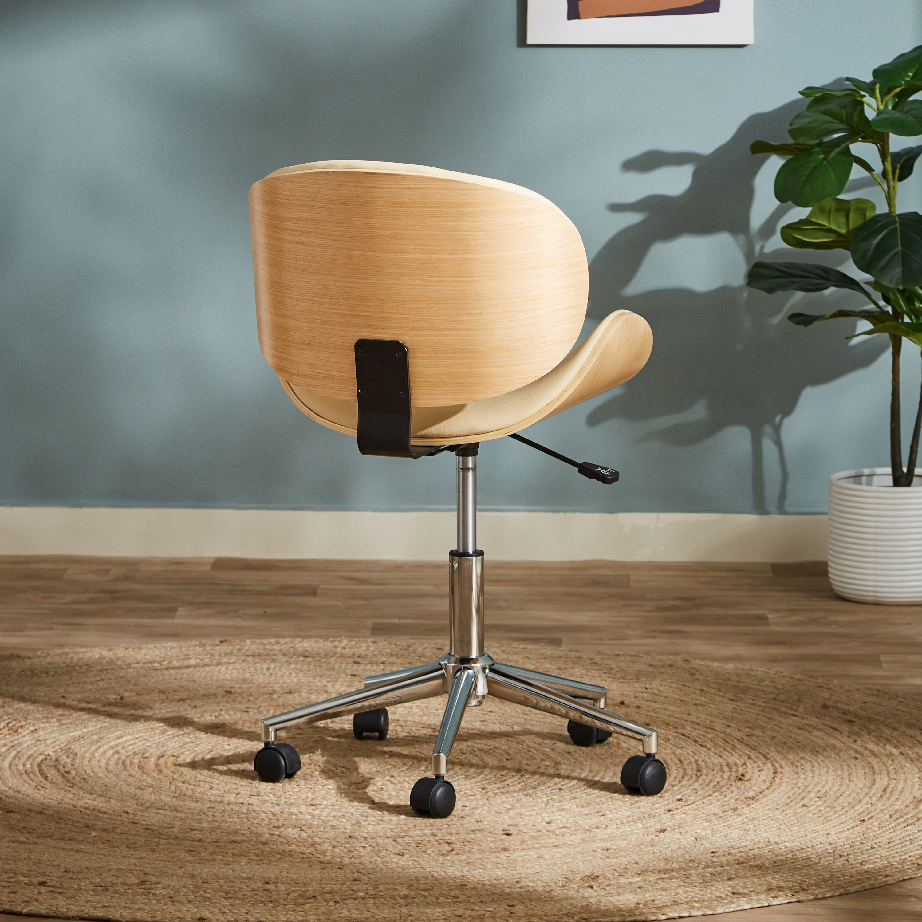 كرسي مكتب خشب مصبوب من إنديانا-hbxfurniture-kidsroom-studychairs-image-3