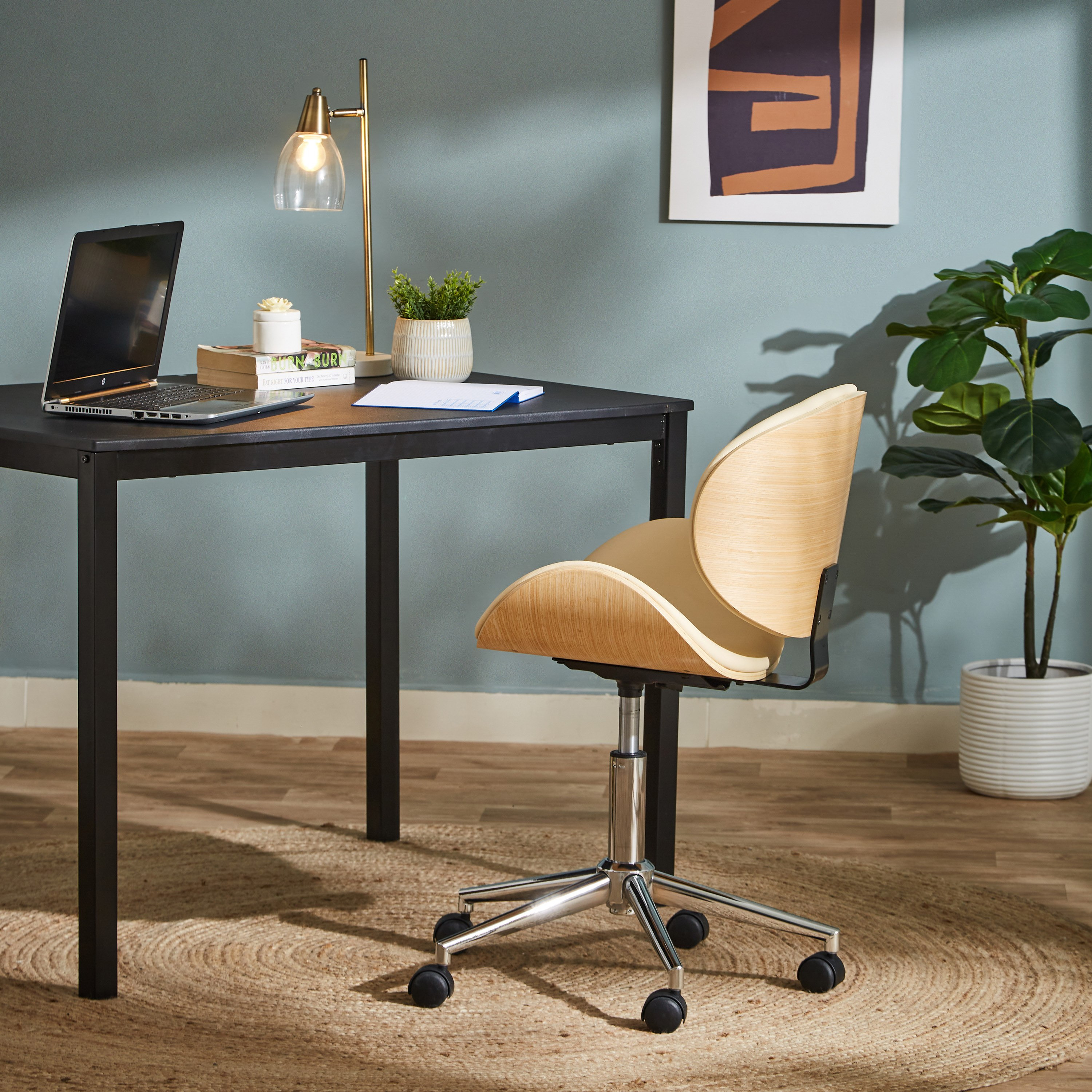 كرسي مكتب خشب مصبوب من إنديانا-hbxfurniture-kidsroom-studychairs-image-7
