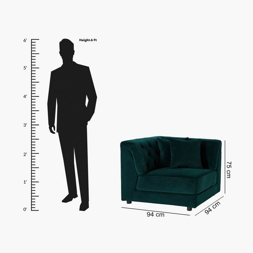 Regano Corner Sofa with 2 Cushions-Sofas-image-11