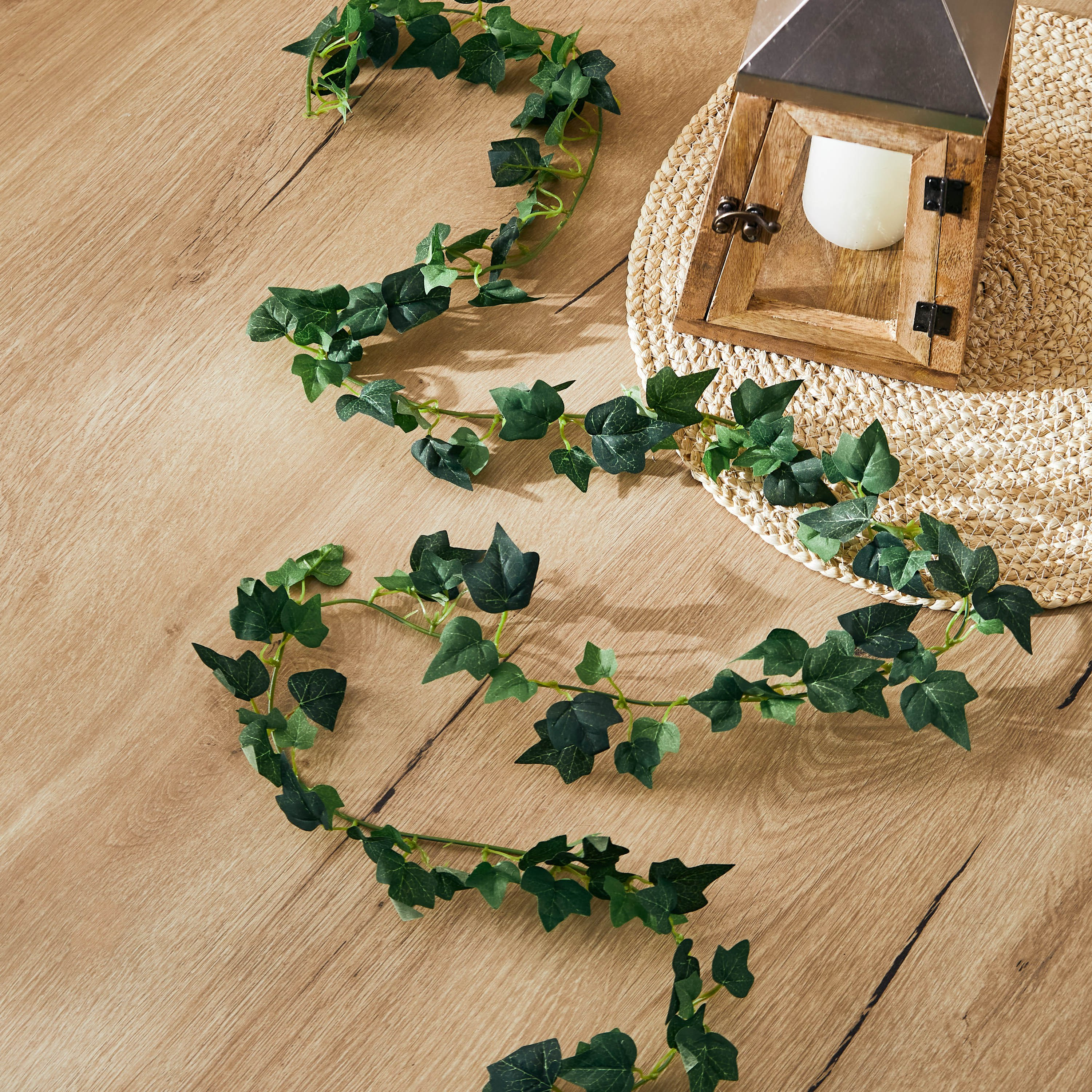 إكليل بتصميم ورق شجر من إدينيك - 180 سم-hbxdecorandfurnishings-homeaccessories-artificialflowersandplants-image-3