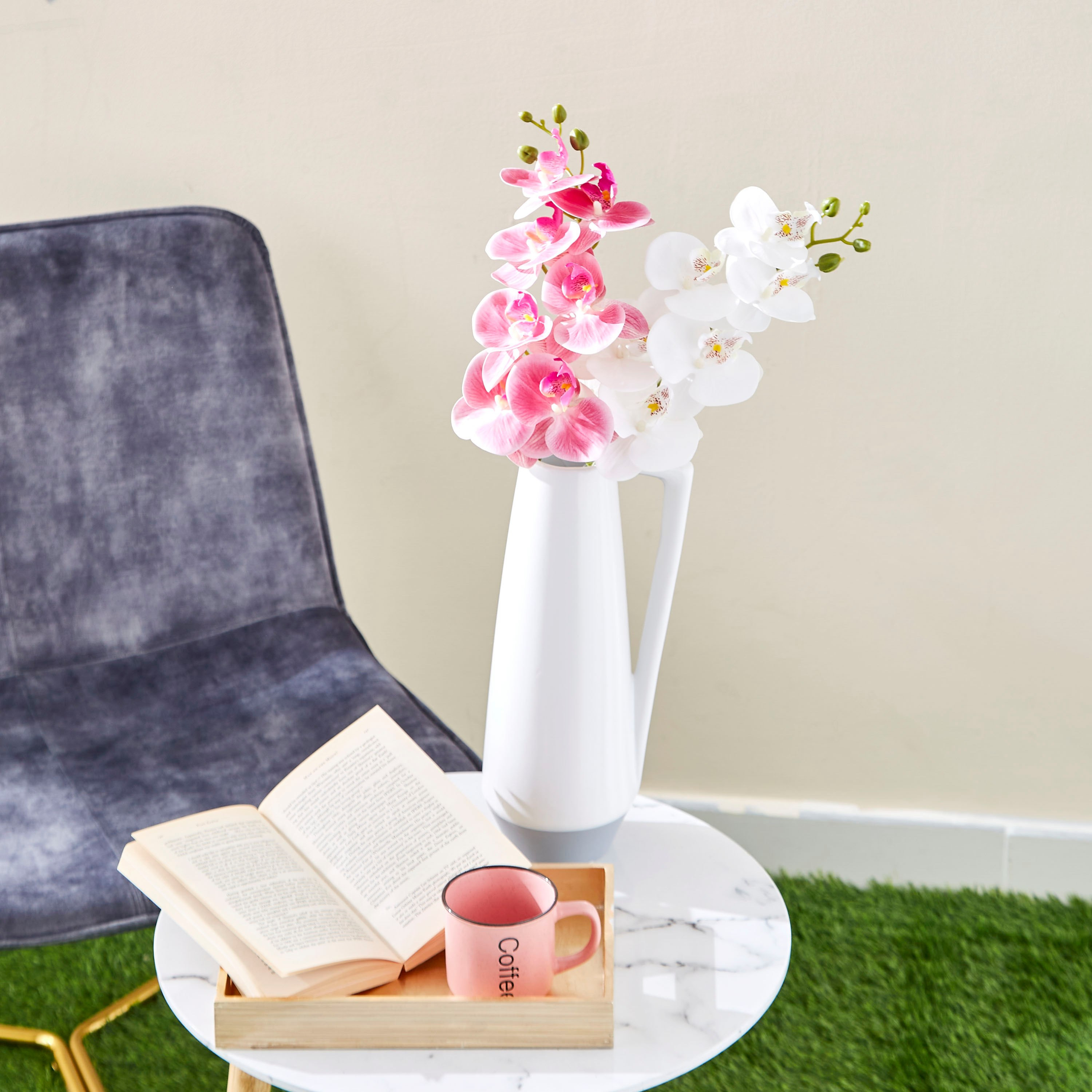 غصن أوركيد بـ 7 رؤوس من آريا - 77 سم-hbxdecorandfurnishings-homeaccessories-artificialflowersandplants-image-3