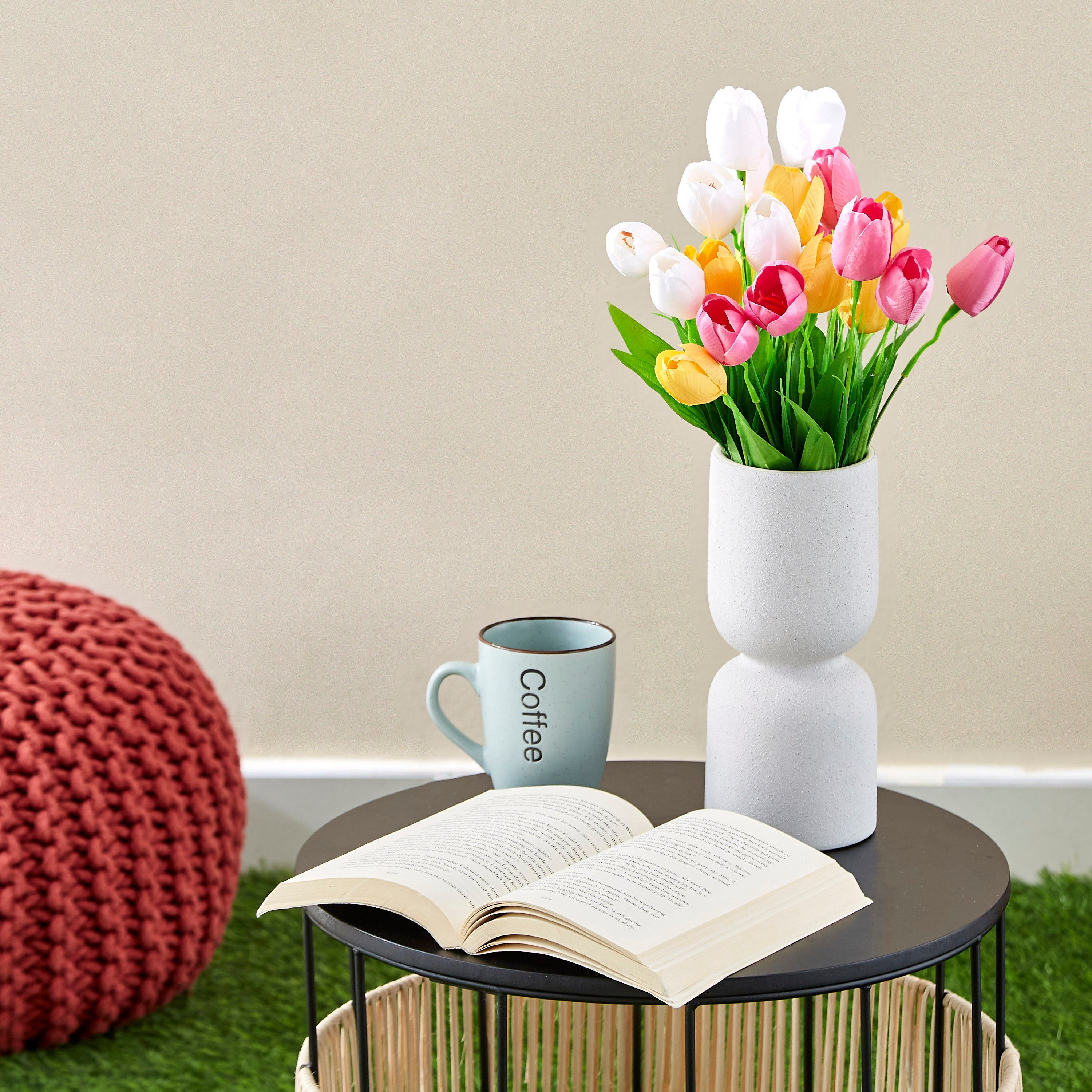 ساق نبات تيوليب بـ7 رؤوس من آريا - 38 سم-hbxdecorandfurnishings-homeaccessories-artificialflowersandplants-image-3