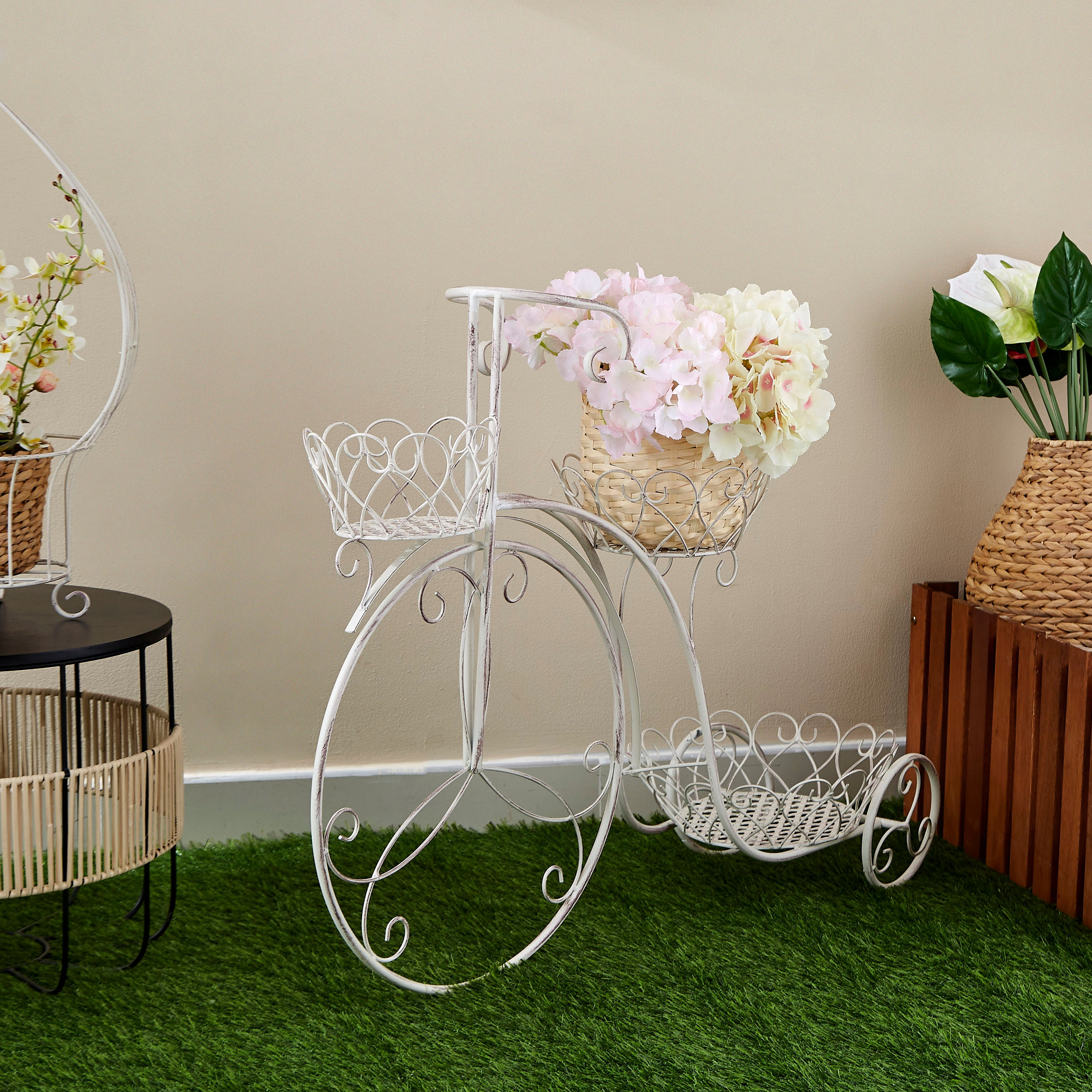ساق نبات الكوبية بـ5 رؤوس من آريا - 50 سم-hbxdecorandfurnishings-homeaccessories-artificialflowersandplants-image-3