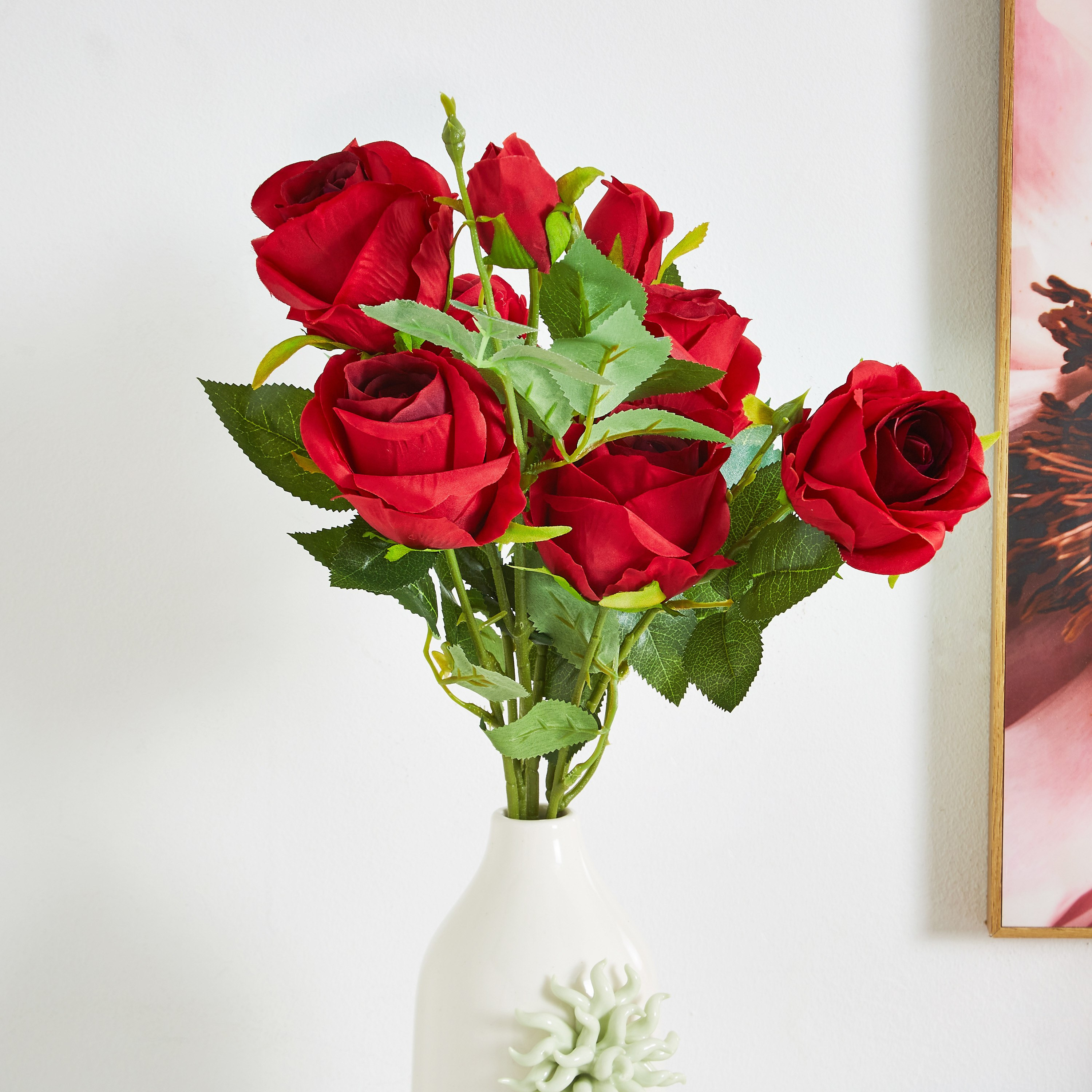 جذع باقة ورد بـ8 رؤوس من ليدا - 53 سم-hbxdecorandfurnishings-homeaccessories-artificialflowersandplants-image-1