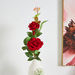 Aria 3-Heads Velvet Rose Stem - 76 cm-Artificial Flowers and Plants-thumbnail-0