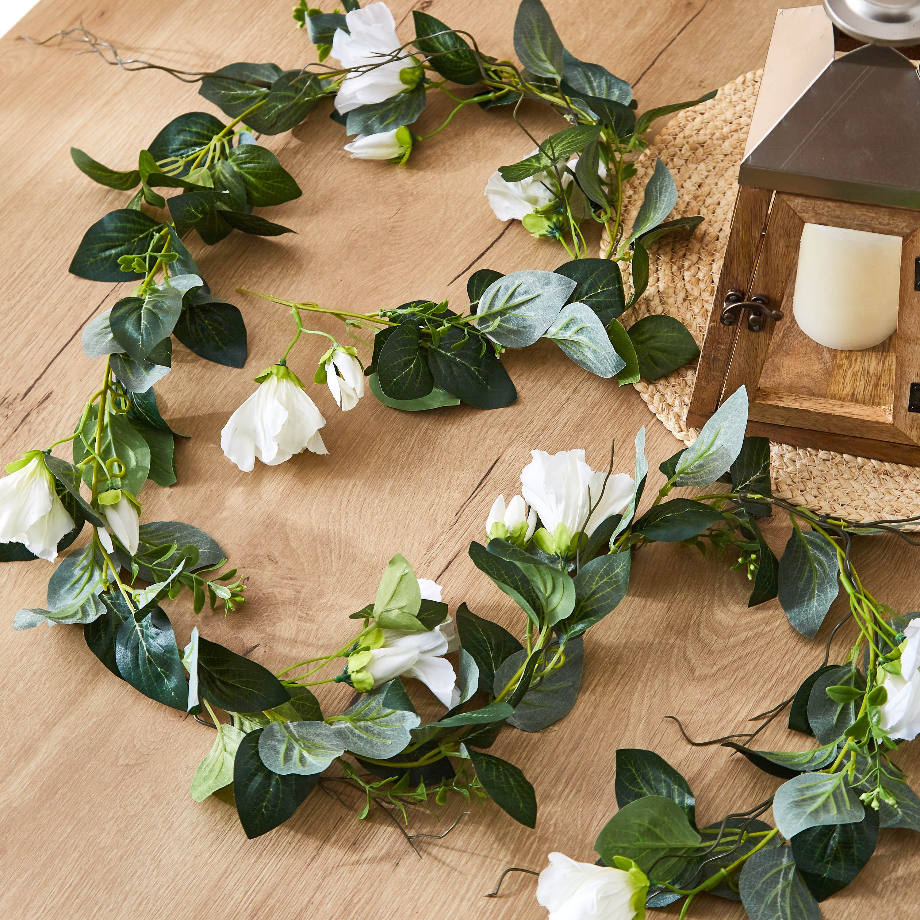 إكليل بتصميم ورق شجر من إدينيك - 180 سم-hbxdecorandfurnishings-homeaccessories-artificialflowersandplants-image-3