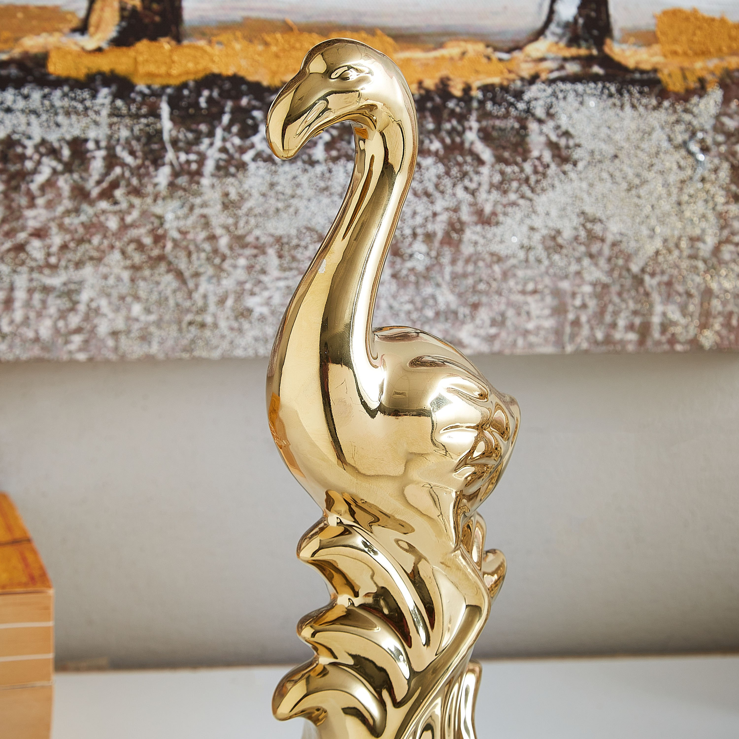 تمثال طاووس سيراميك من إيلينا - 8.5x7.5x23.5 سم-hbxhomeware-homedecor-figurinesandornaments-image-2
