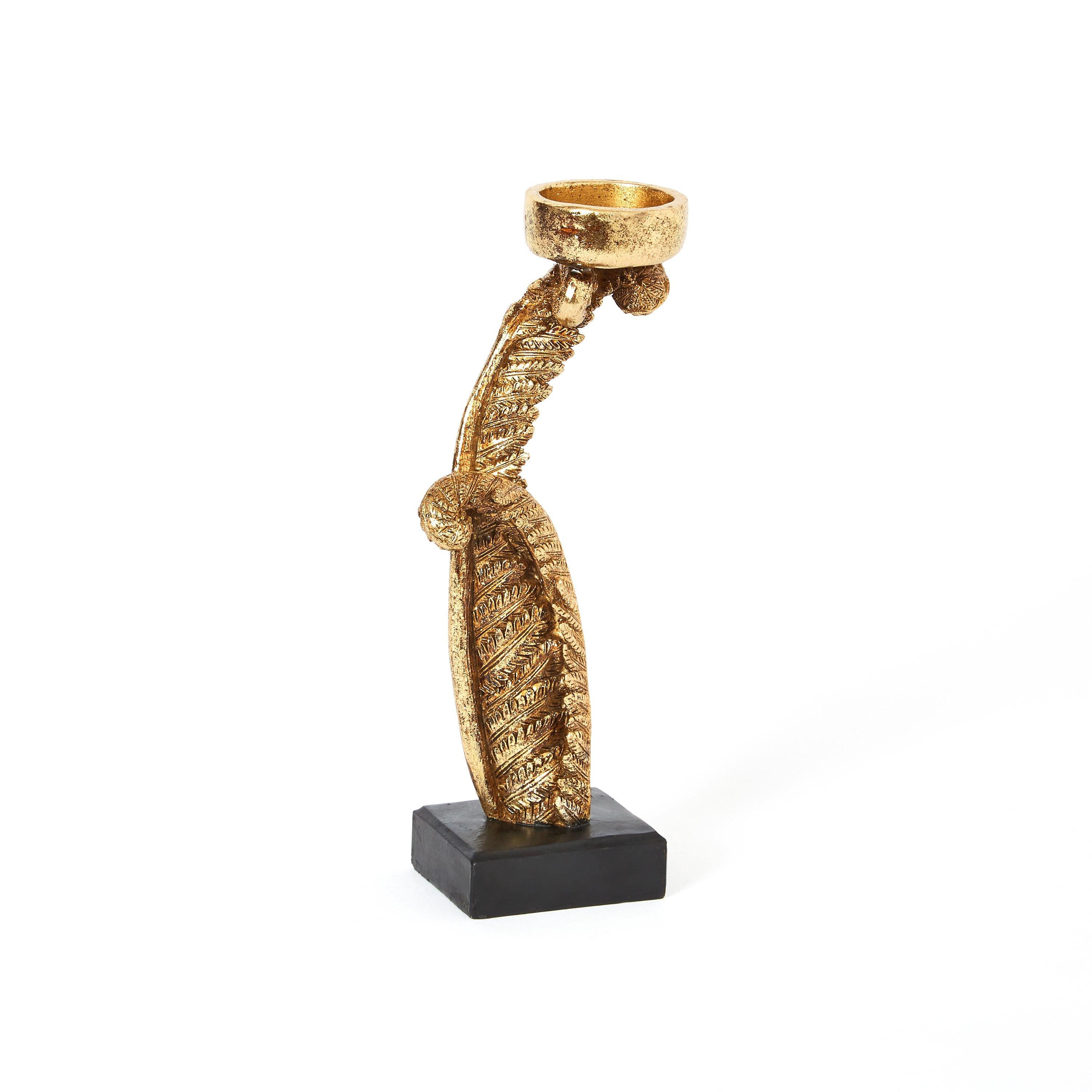 حامل شموع بتصميم نبات السرخس من البوليريسين من زوي - 10.5×6×25 سم-hbxlivingroom-decorandaccessories-candleholders-image-5