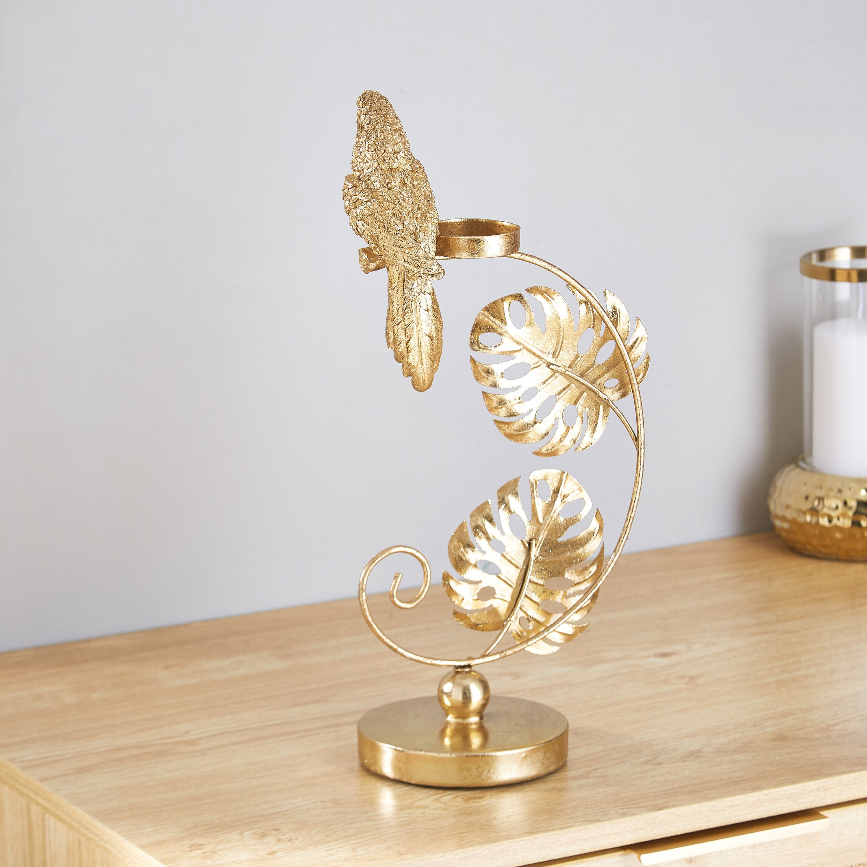 تمثال بوليريسين بتصميم ببغاء على ورقة شجر من زوي - 19x12x37.5 سم-hbxhomeware-homedecor-figurinesandornaments-image-2