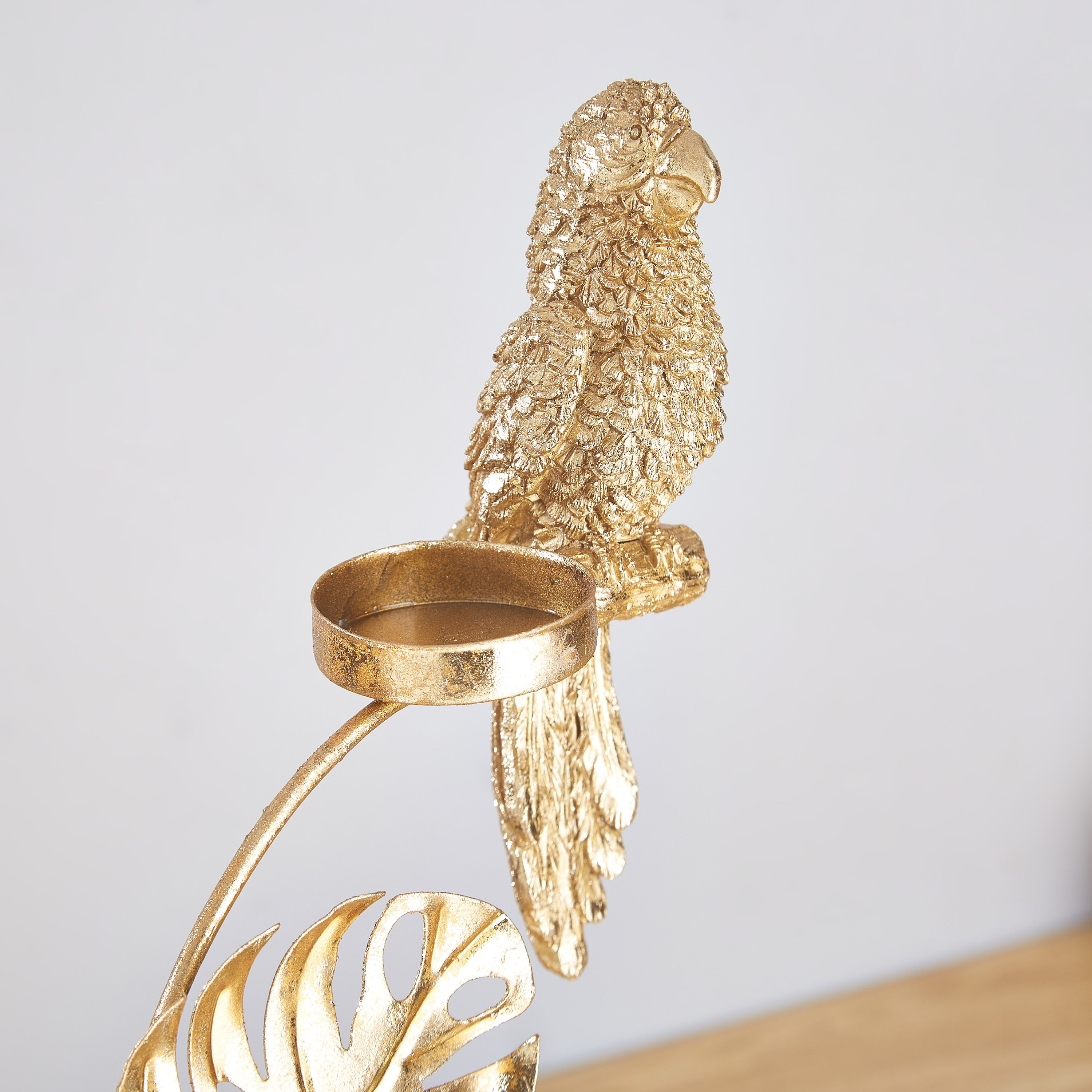 تمثال بوليريسين بتصميم ببغاء على ورقة شجر من زوي - 19x12x37.5 سم-hbxhomeware-homedecor-figurinesandornaments-image-3