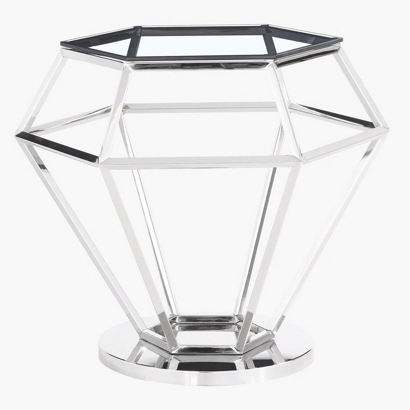 Sira Glass Top End Table-End Tables-image-1
