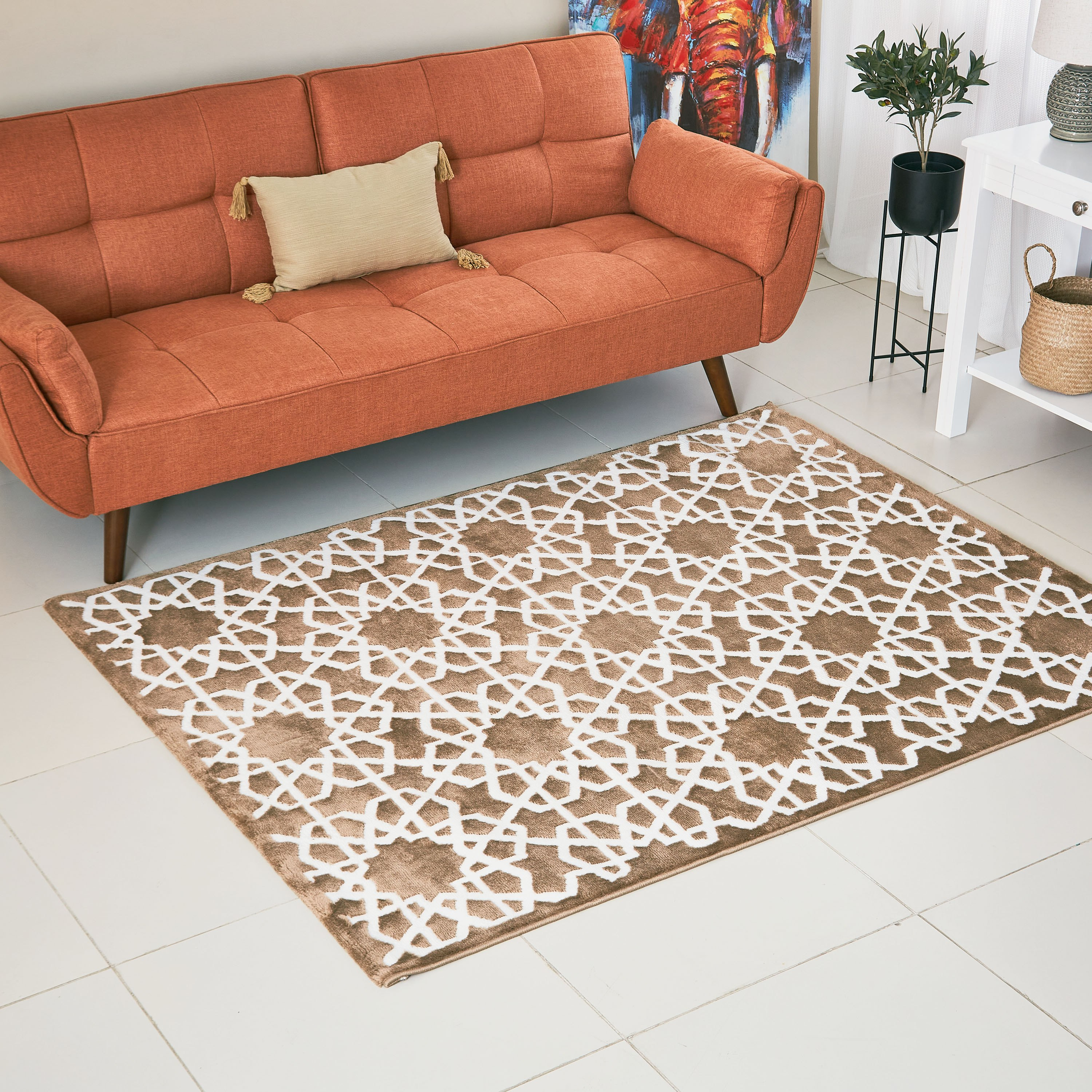 سجادة بولي بروبلين مقاومة للبقع من مشاعل إمباير - 110x160 سم-hbxdecorandfurnishings-floorcoverings-rugs-image-1