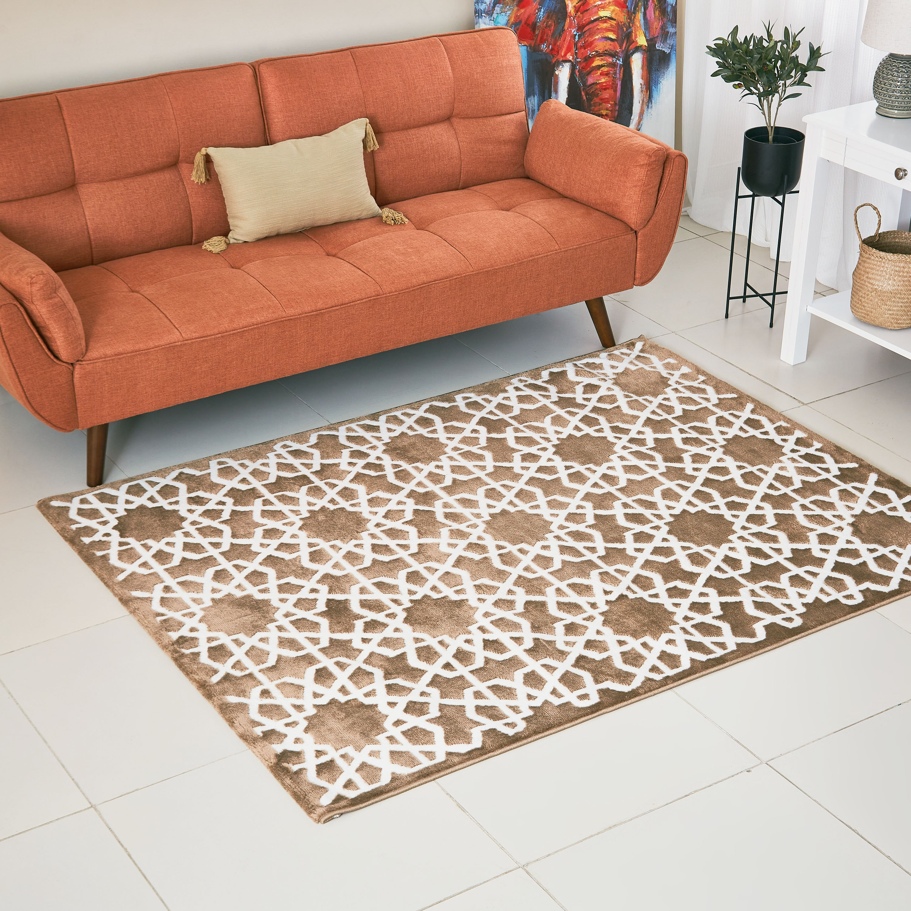 سجادة بولي بروبلين مقاومة للبقع من مشاعل إمباير - 150x200 سم-hbxdecorandfurnishings-floorcoverings-rugs-image-1