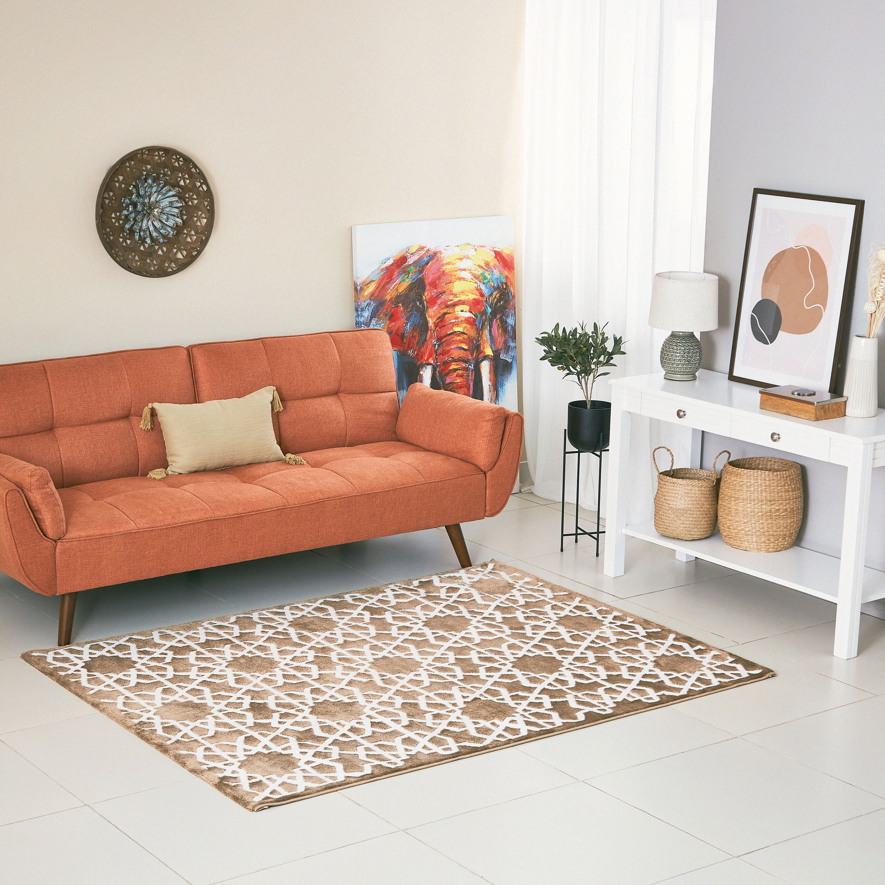 سجادة بولي بروبلين مقاومة للبقع من مشاعل إمباير - 150x200 سم-hbxdecorandfurnishings-floorcoverings-rugs-image-4