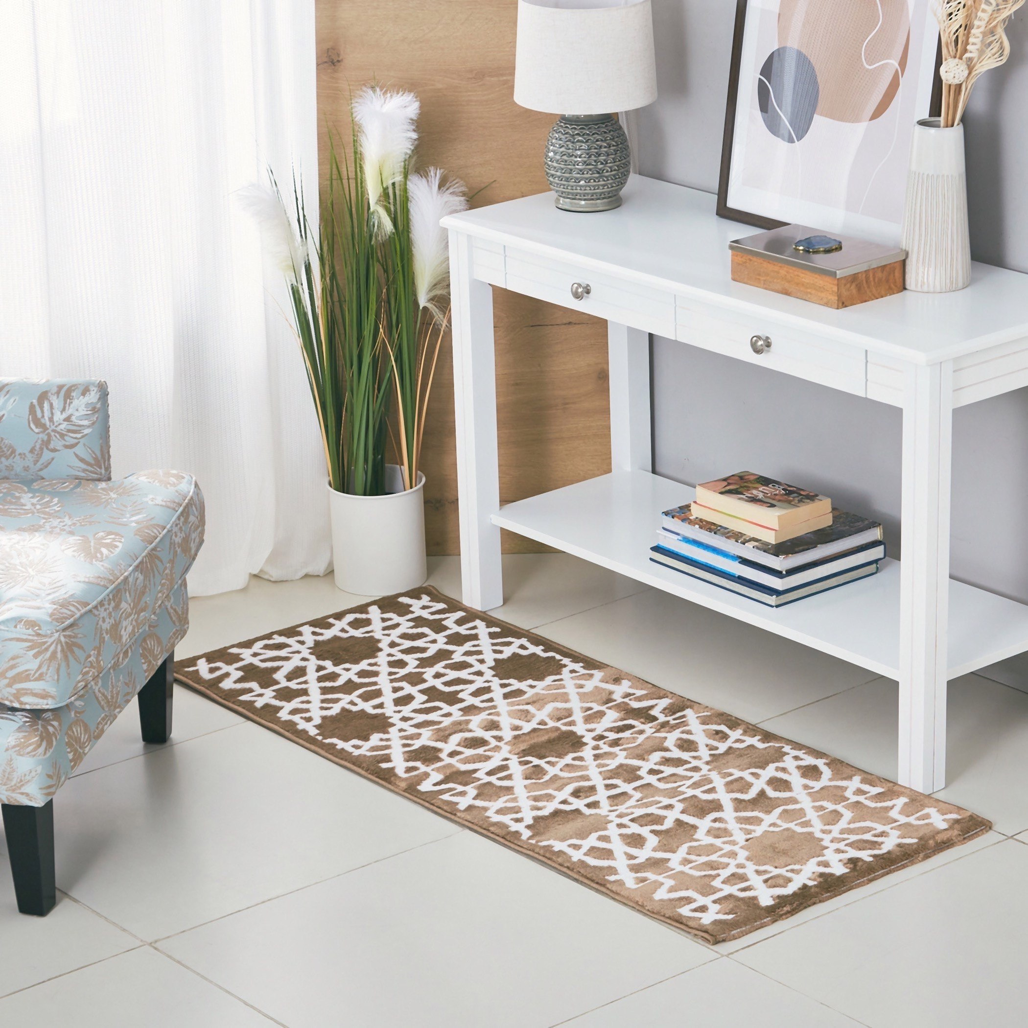 سجادة بولي بروبلين مقاومة للبقع إمباير من مشاعل - 60x150 سم-hbxdecorandfurnishings-floorcoverings-rugs-image-1
