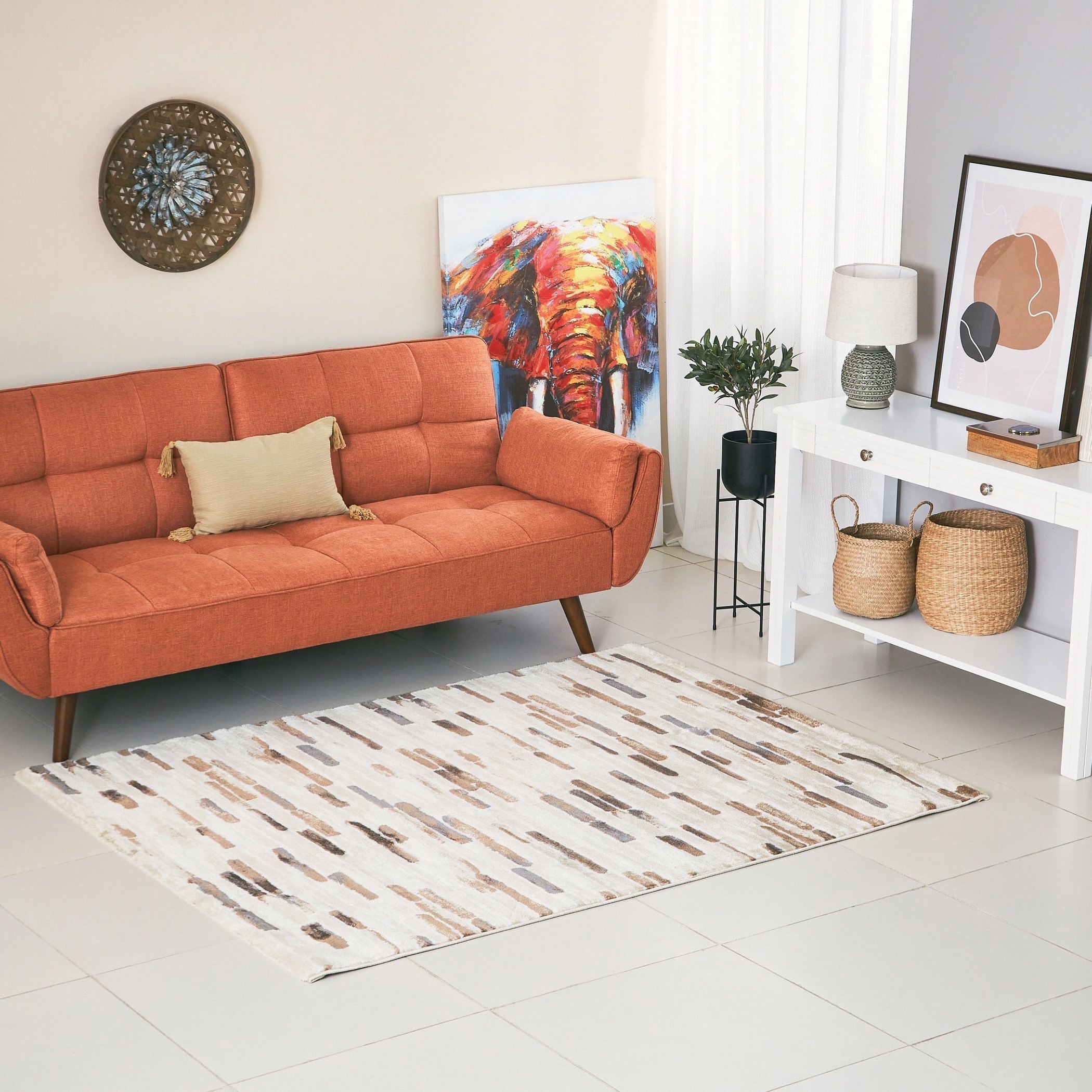 سجادة بولي بروبلين مقاومة للبقع جالن من مشاعل - 110x160 سم-hbxdecorandfurnishings-floorcoverings-rugs-image-4