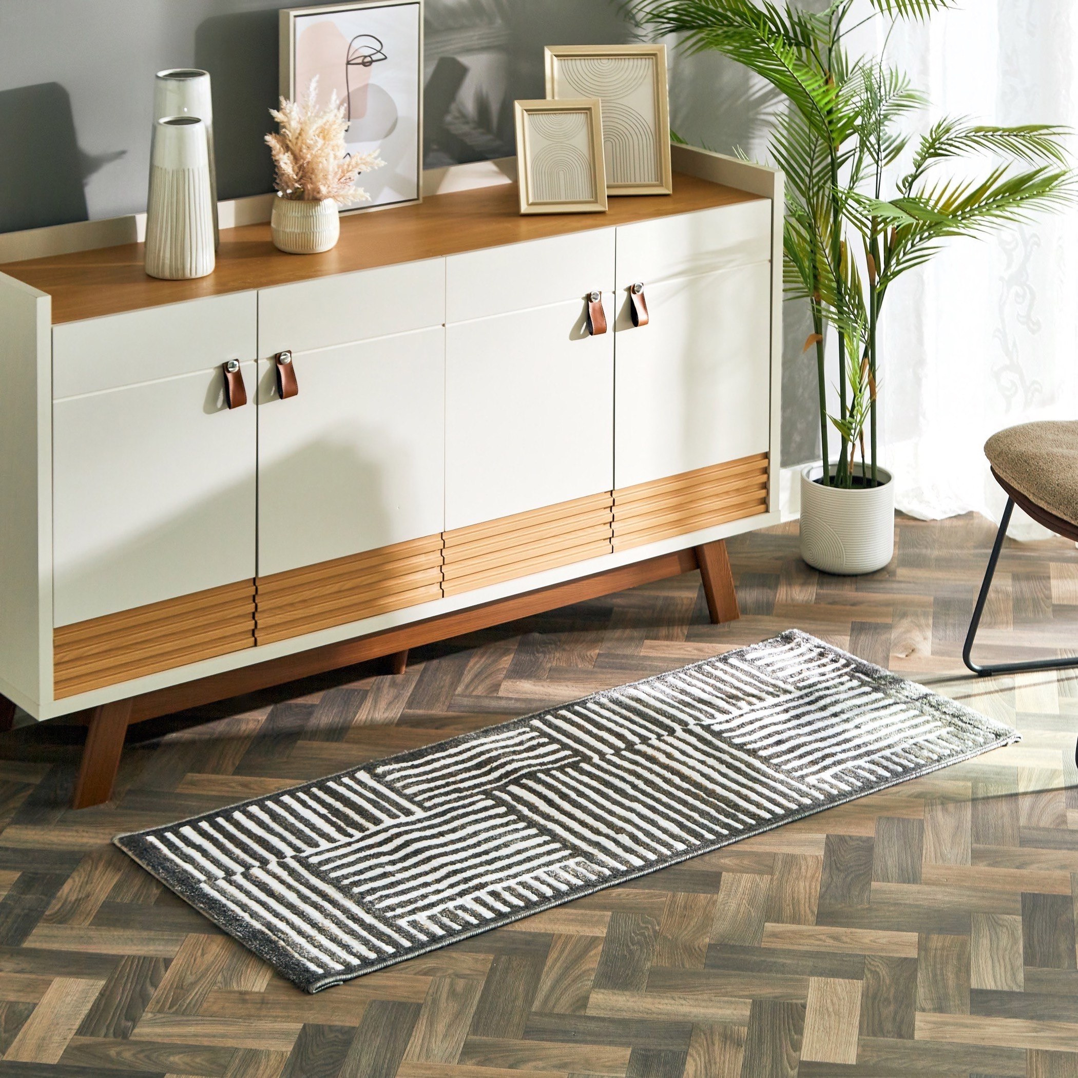 سجادة بولي بروبلين مقاومة للبقع من مشاعل كونر - 60x150 سم-hbxdecorandfurnishings-floorcoverings-rugs-image-4