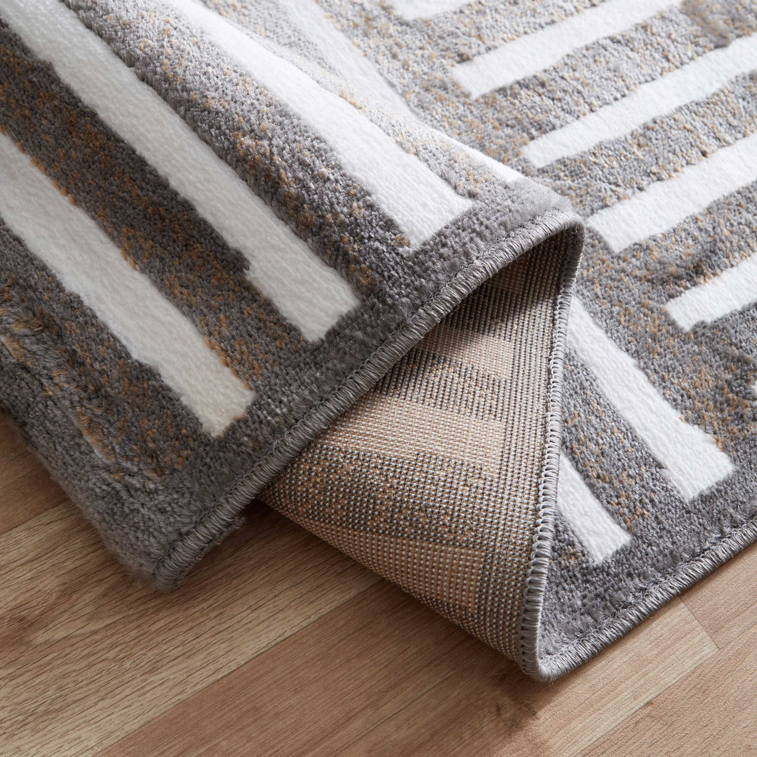 سجادة بولي بروبلين مقاومة للبقع من مشاعل ليون - 150x200 سم-hbxdecorandfurnishings-floorcoverings-rugs-image-3