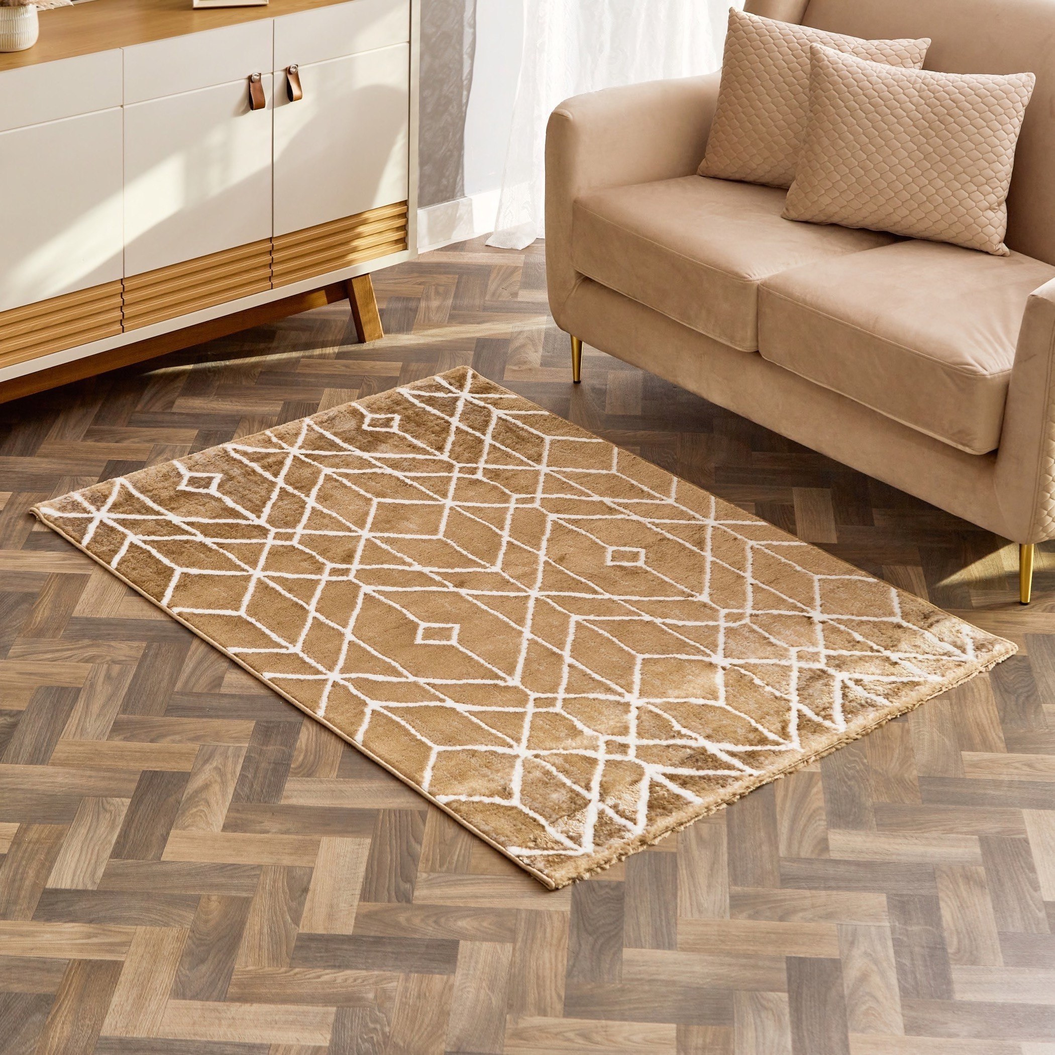 سجادة بولي بروبلين مقاومة للبقع من مشاعل جيران - 110x160 سم-hbxdecorandfurnishings-floorcoverings-rugs-image-1