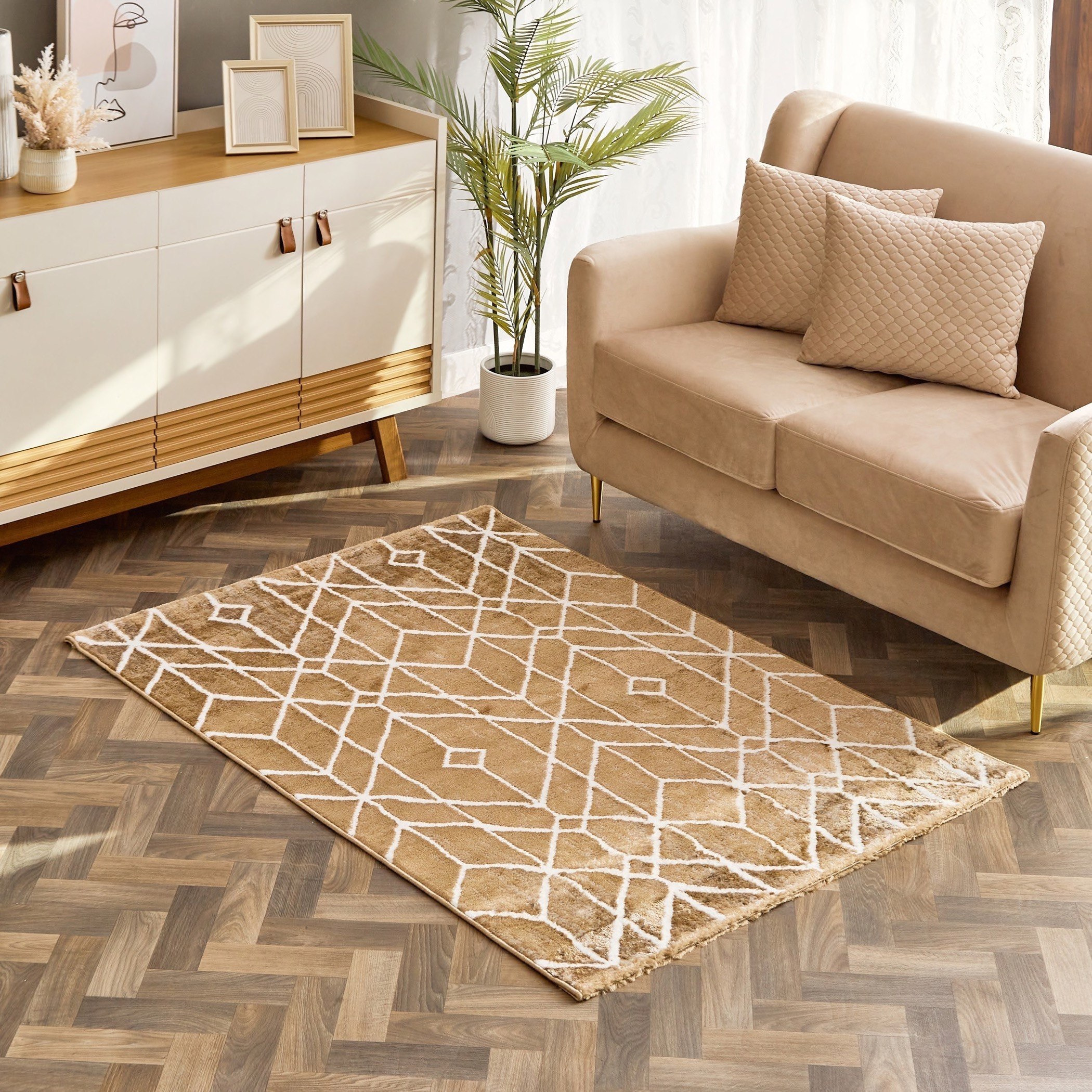 سجادة بولي بروبلين مقاومة للبقع من مشاعل جيران - 110x160 سم-hbxdecorandfurnishings-floorcoverings-rugs-image-4