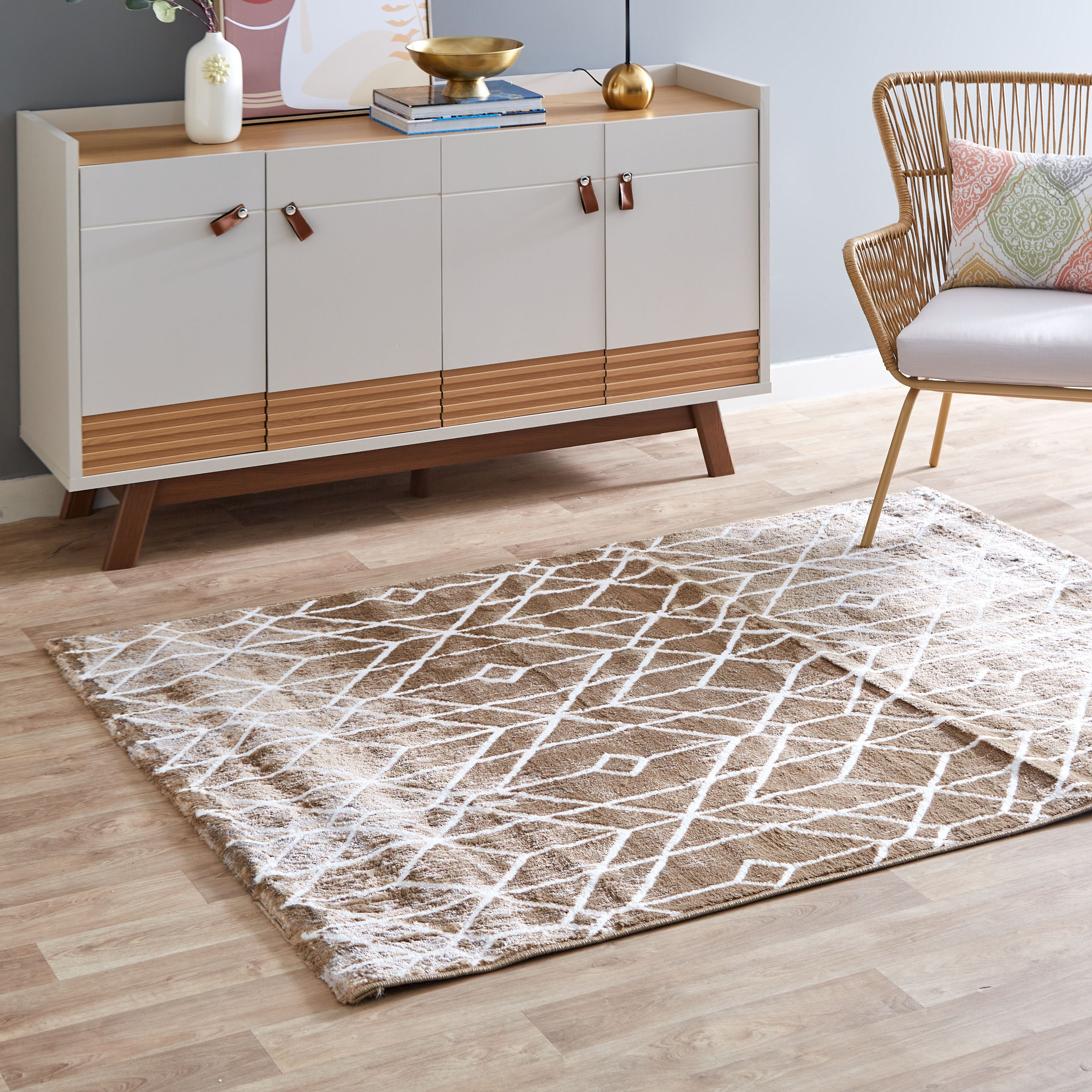 سجادة بولي بروبلين مقاومة للبقع من مشاعل جيران - 150x200 سم-hbxdecorandfurnishings-floorcoverings-rugs-image-4