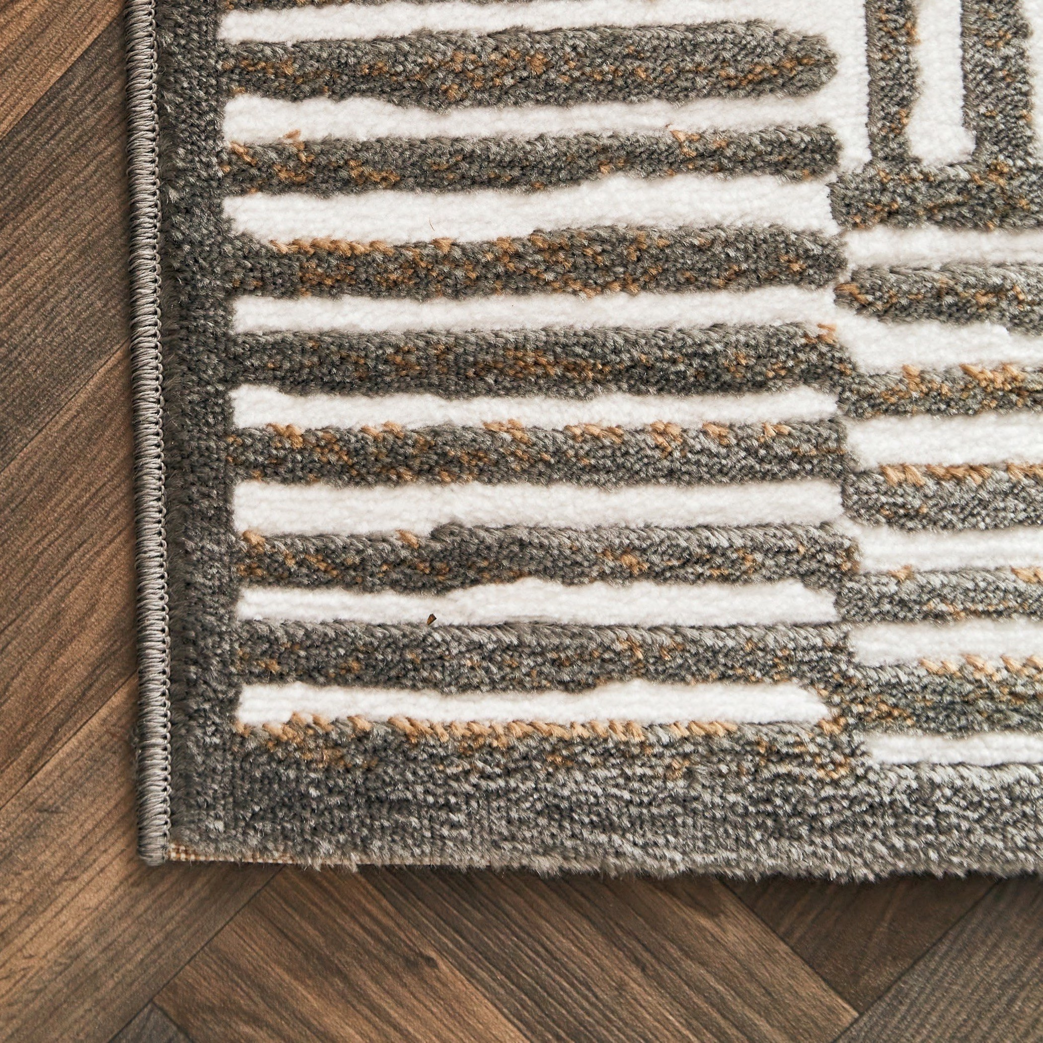 سجادة بولي بروبلين مقاومة للبقع من مشاعل ليون - 60x150 سم-hbxdecorandfurnishings-floorcoverings-rugs-image-2