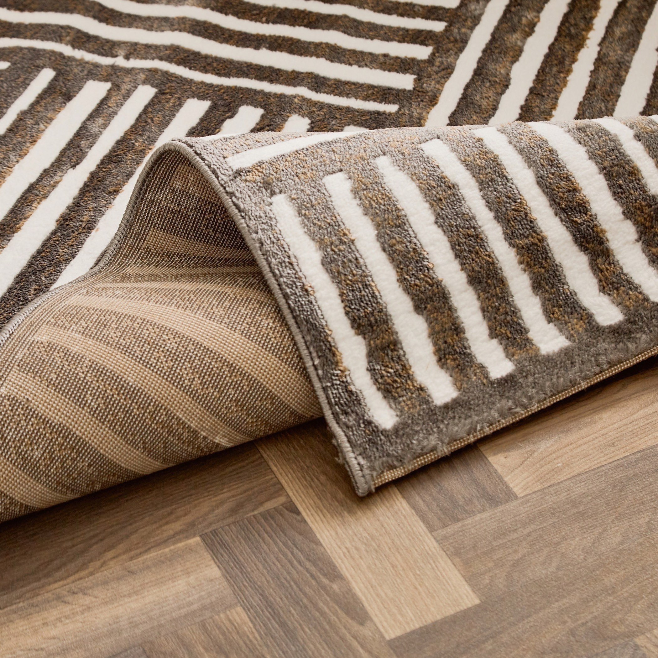 سجادة بولي بروبلين مقاومة للبقع من مشاعل ليون - 110x160 سم-hbxdecorandfurnishings-floorcoverings-rugs-image-3