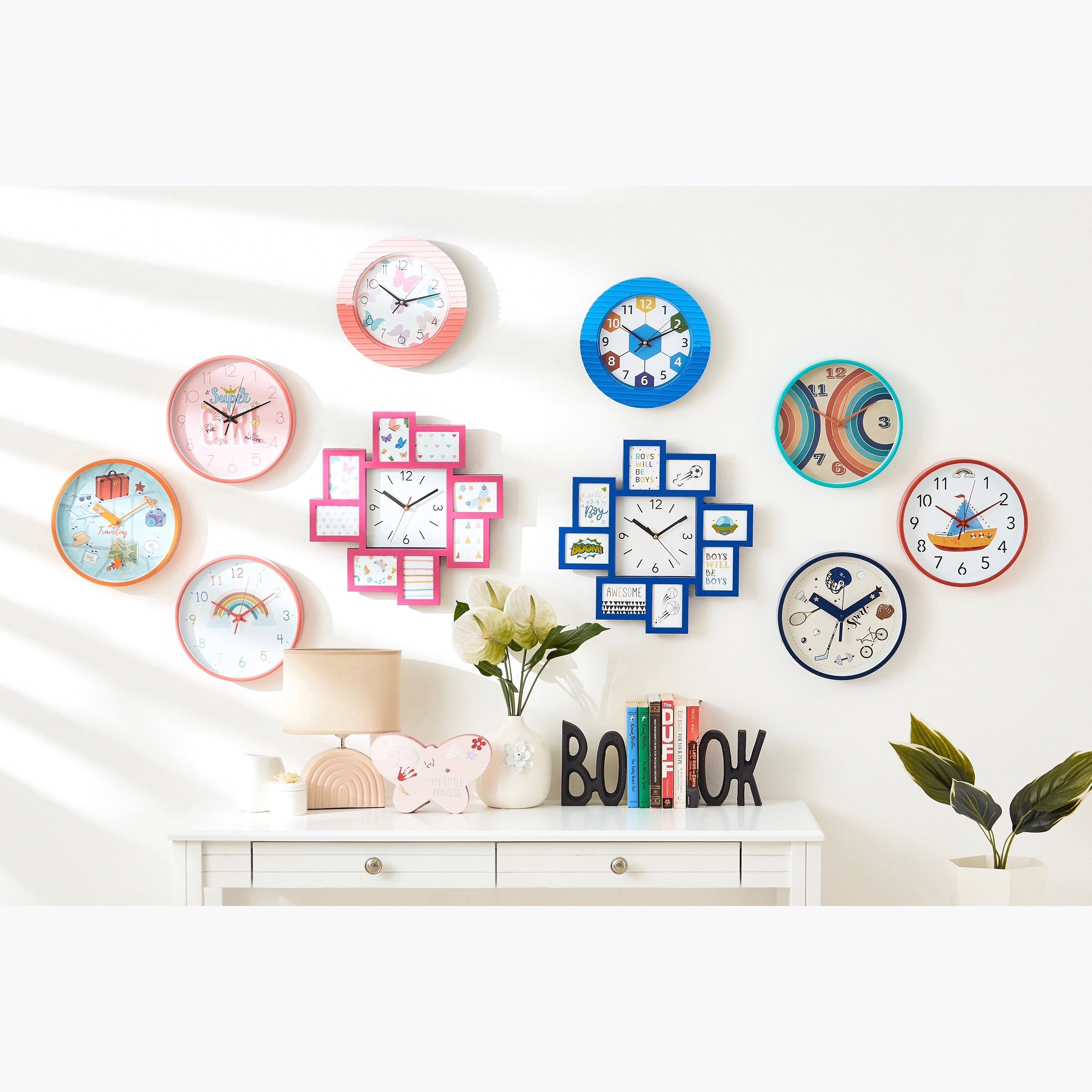ساعة حائط سوبر جيرل من إيرا- 25x25x4 سم-hbxhomeware-hbxkidsandyouth-image-4