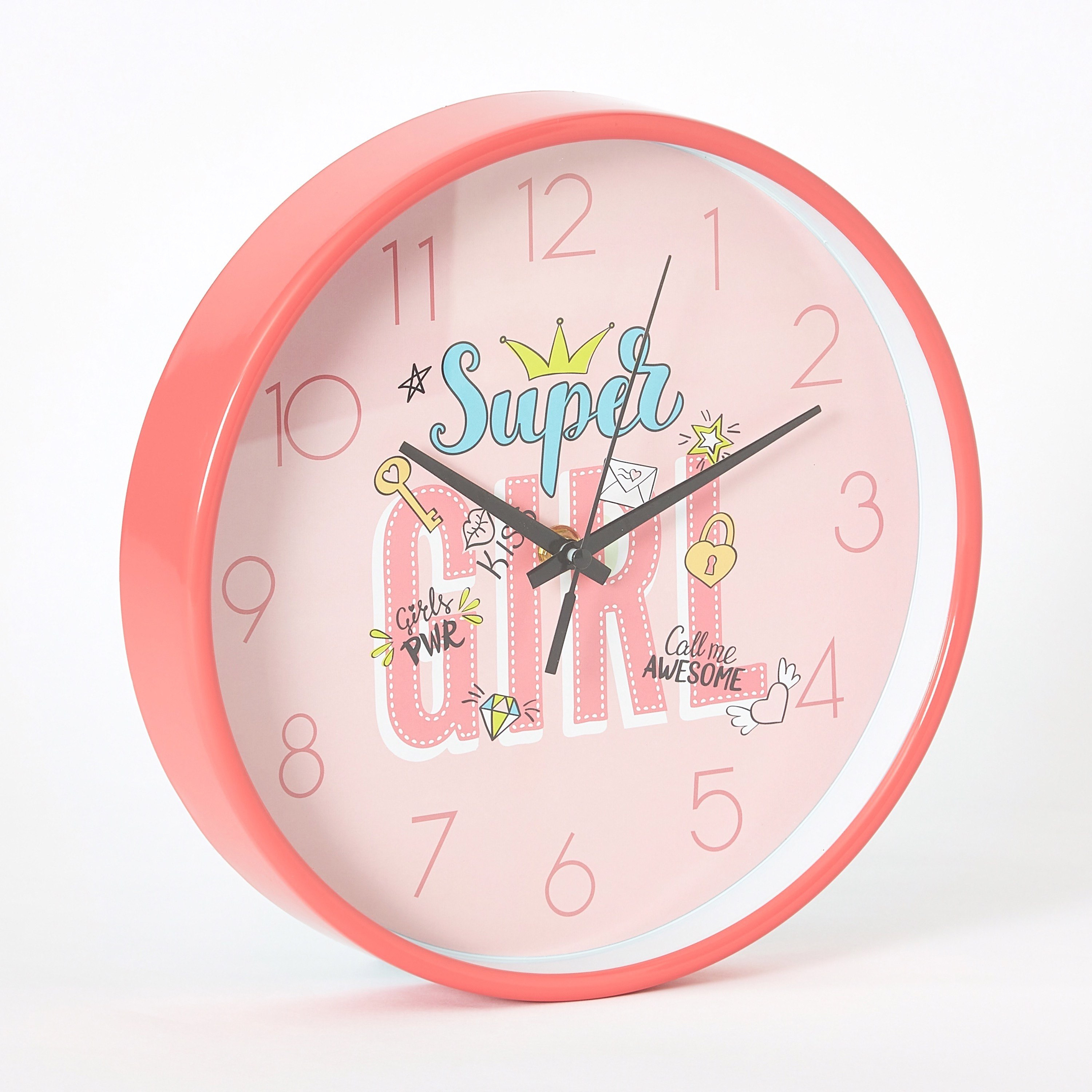 ساعة حائط سوبر جيرل من إيرا- 25x25x4 سم-hbxhomeware-hbxkidsandyouth-image-5