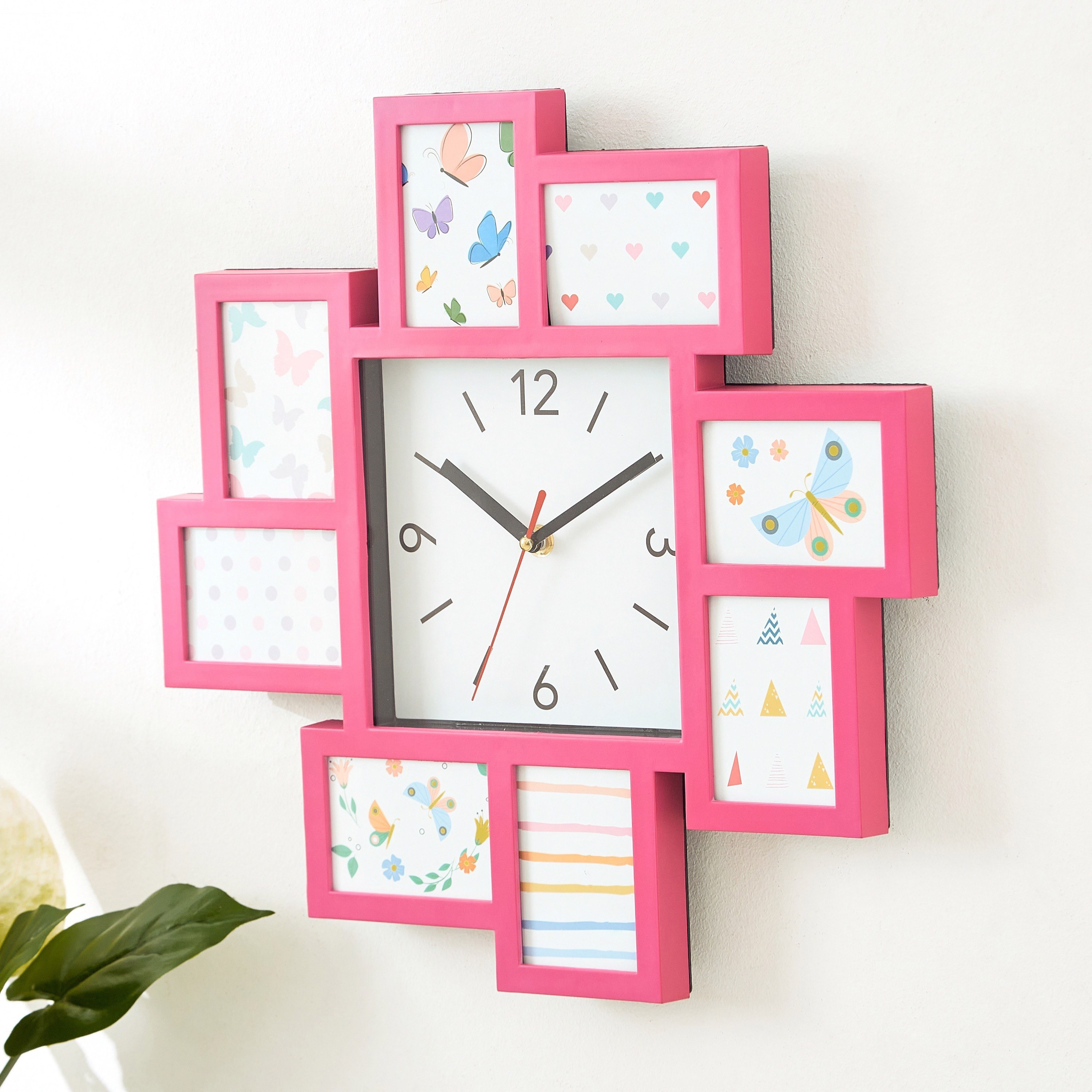ساعة حائط مع إطار للصور من إيرا- 37.6x37.6x4.2 سم-hbxhomeware-hbxkidsandyouth-image-2