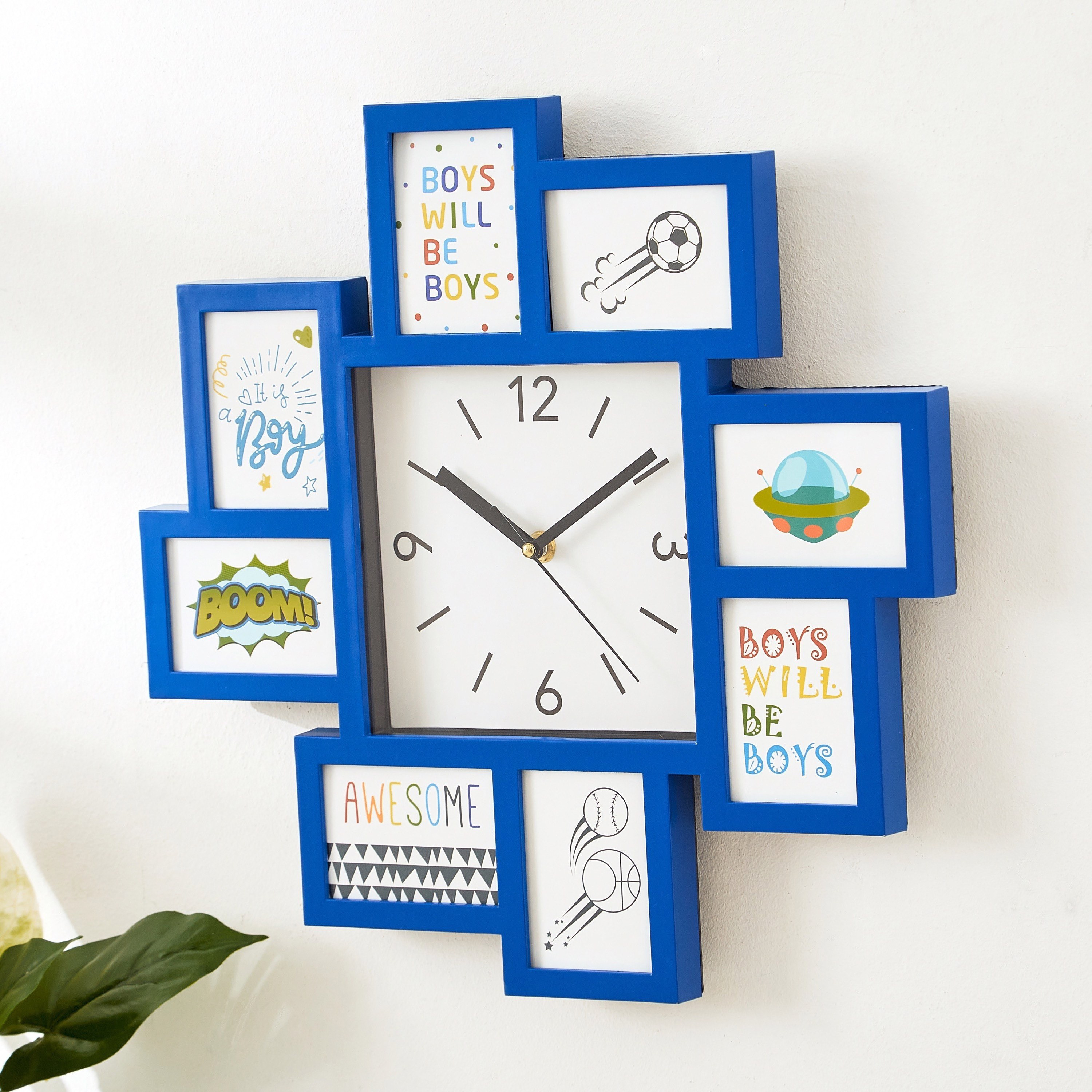 ساعة حائط مع إطار للصور من إيرا- 37.6x37.6x4.2 سم-hbxhomeware-hbxkidsandyouth-image-2