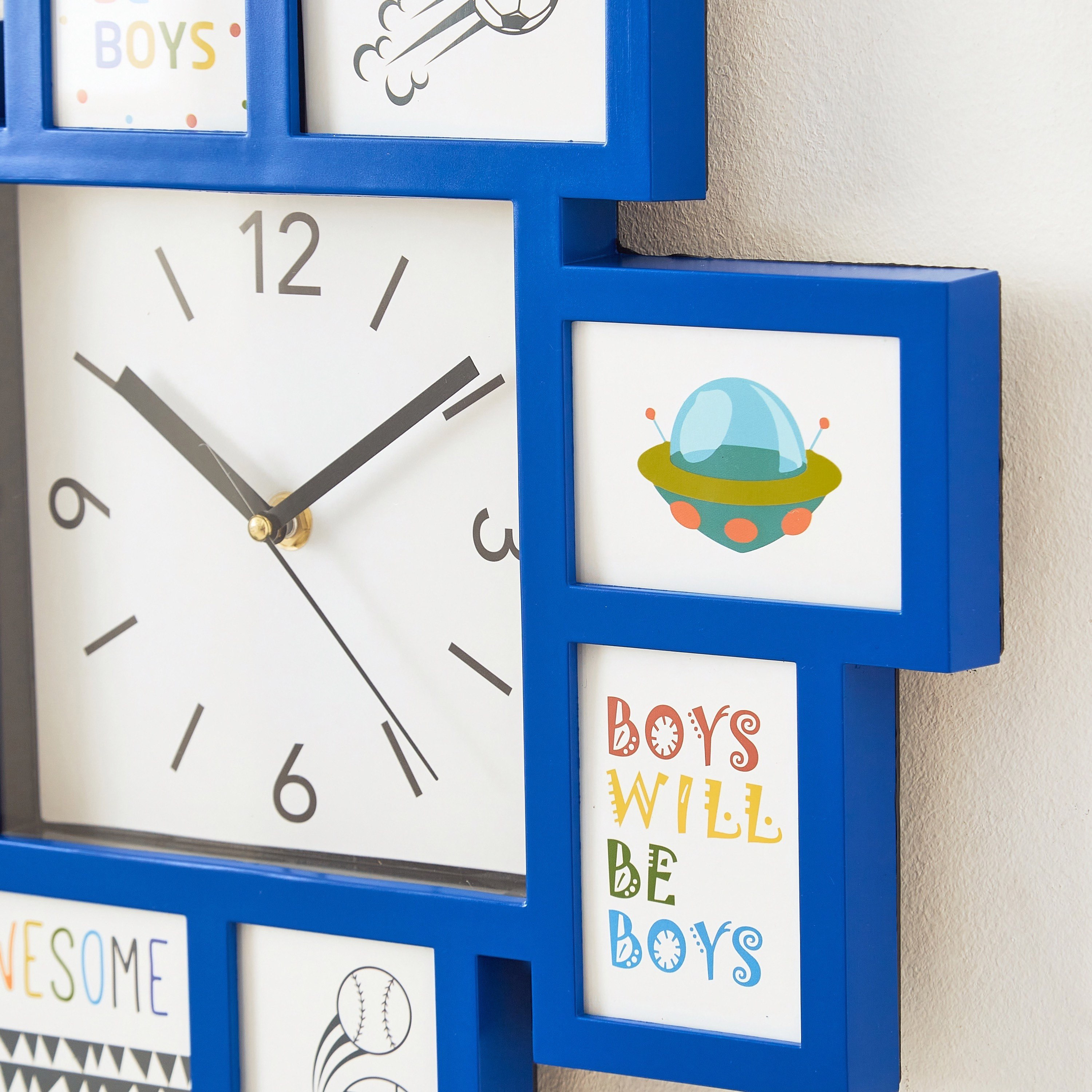 ساعة حائط مع إطار للصور من إيرا- 37.6x37.6x4.2 سم-hbxhomeware-hbxkidsandyouth-image-3