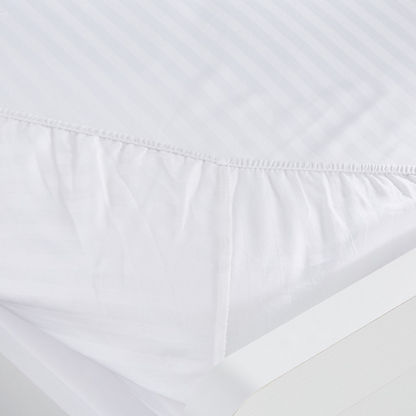 Hamilton Satin Striped Queen Fitted Sheet - 150x200+33 cms