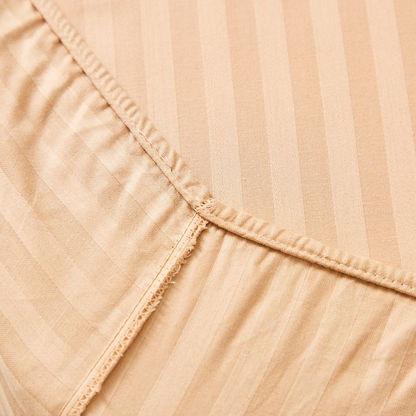 Hamilton Satin Striped Twin Fitted Sheet - 120x200+33 cms